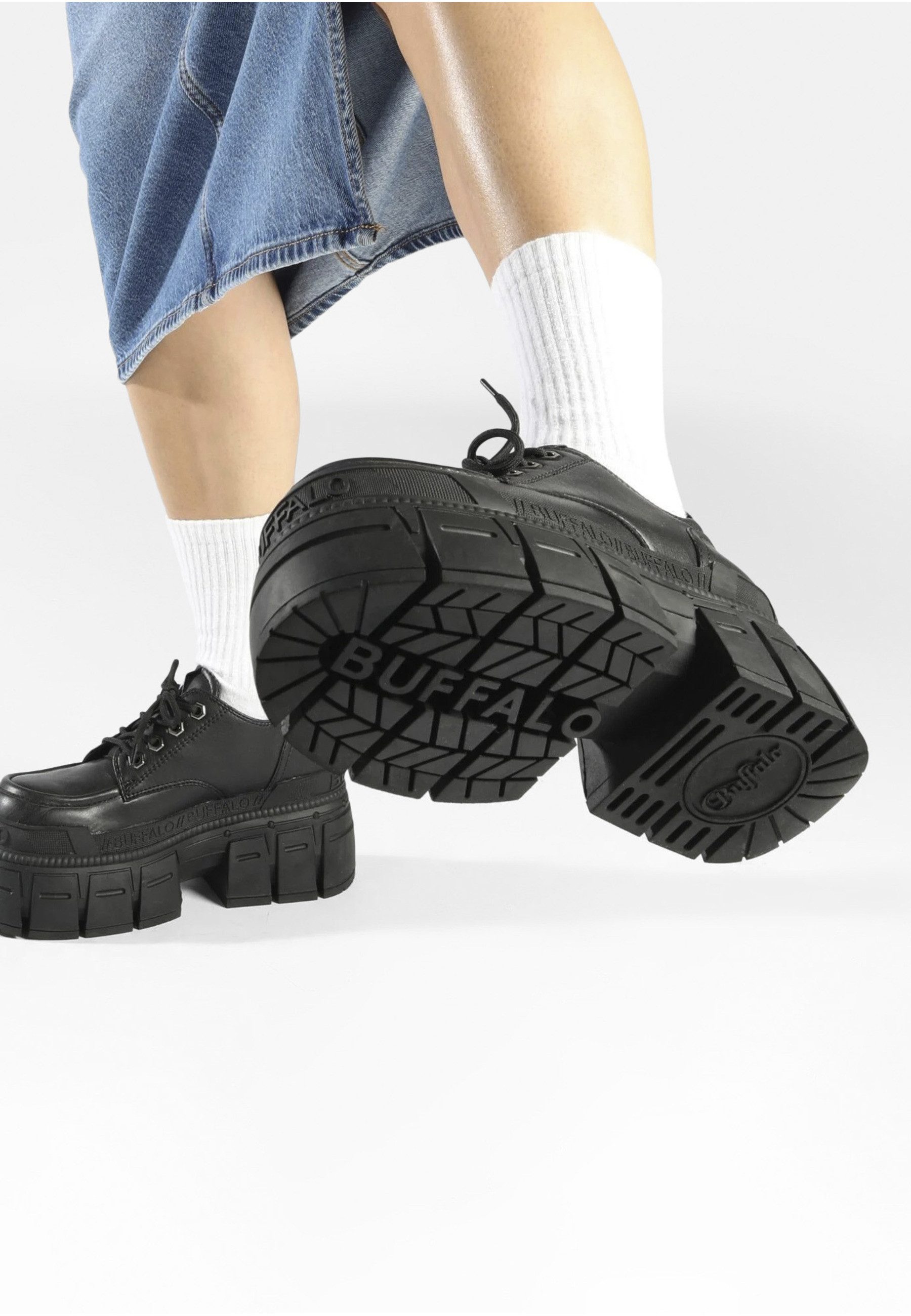 Buffalo Buffalo Damen Buffalo Gospher Lace Up Cs Vegan Nappa Stiefel