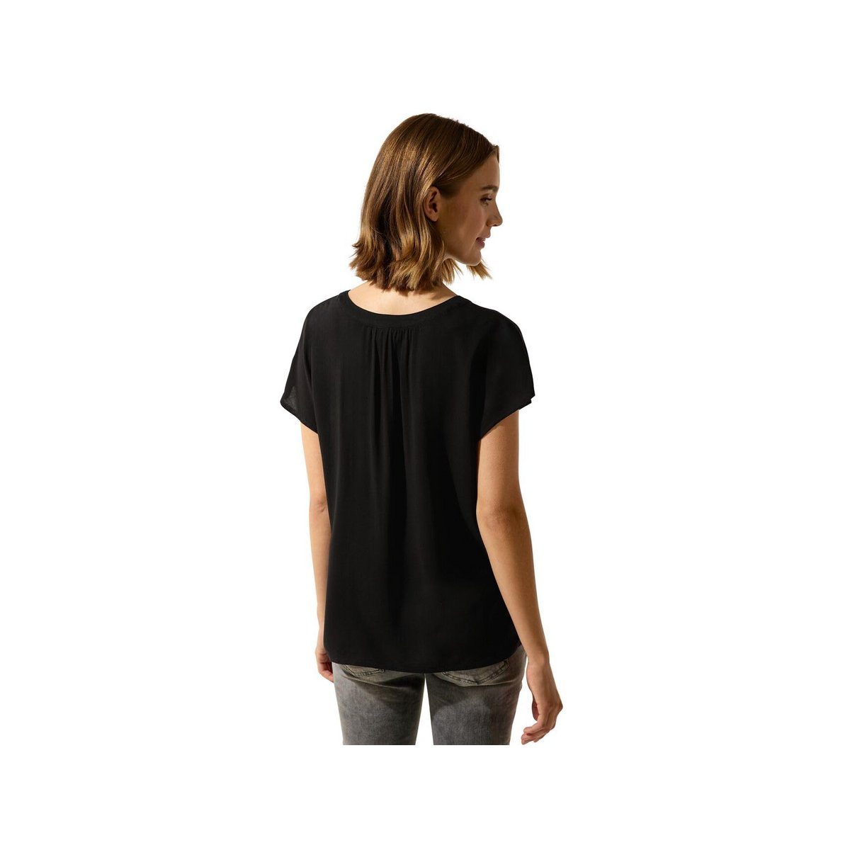 STREET ONE Blusenshirt schwarz (1-tlg)