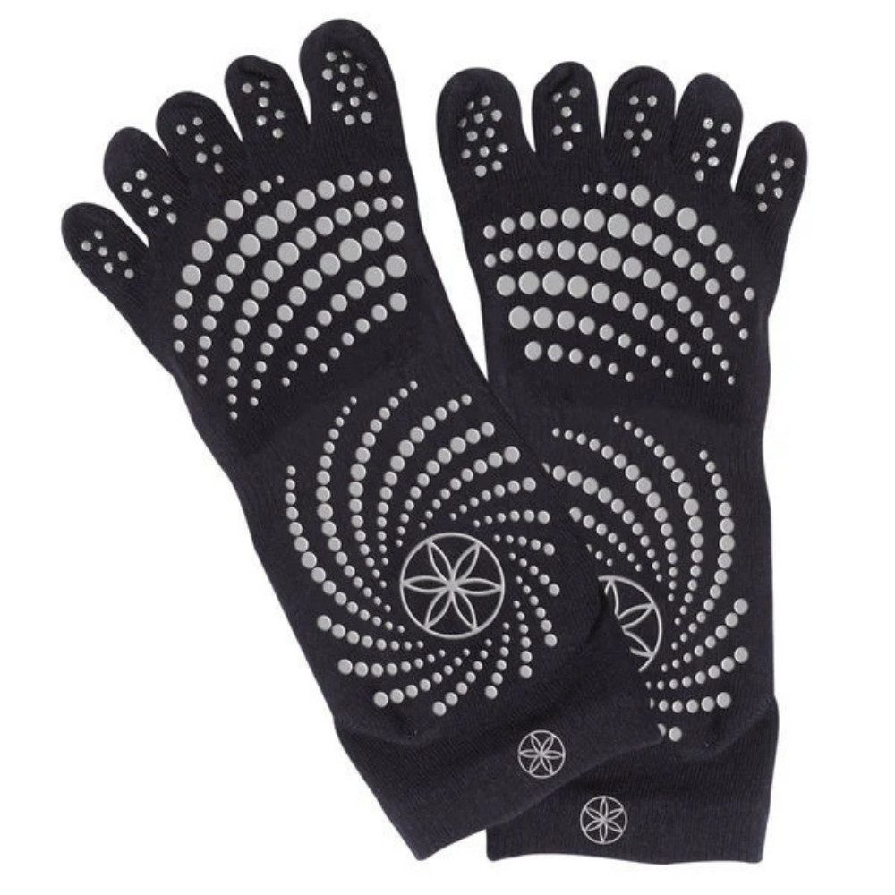 GAIAM Sportsocken Gaiam Grippy Yoga Socks - Anti-Slip Yogasokken - Zwart/Grijs - M/L