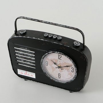 etc-shop Radio (Tischuhr Vintage Retro Schrankuhr Wohnzimmer Standuhr klein, Radio)