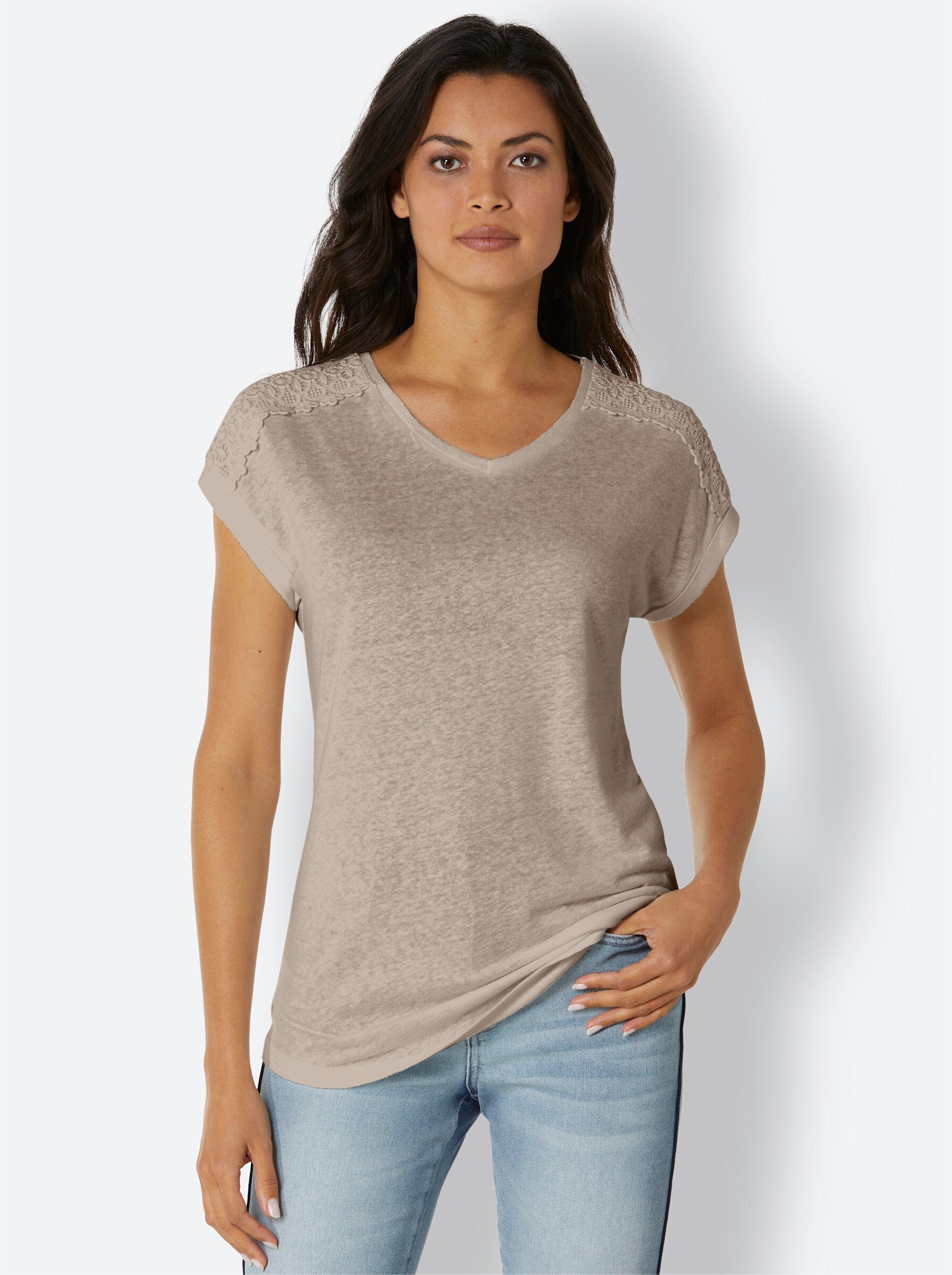 Erstaunlich Leinen T Shirts Damen Bilder