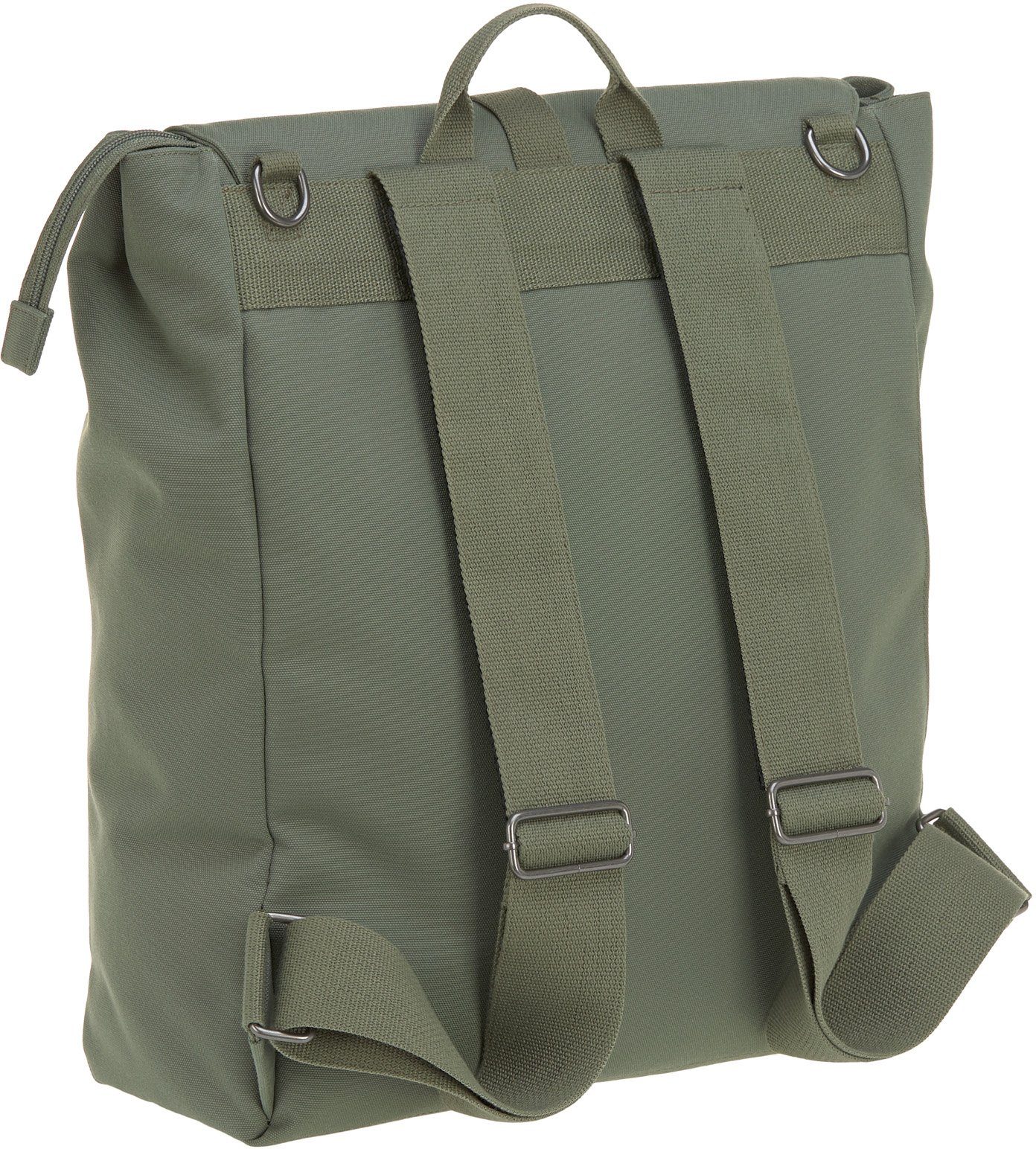 LÄSSIG Wickelrucksack Green live, olive« PETA-approved vegan; zum Teil Label, Material, aus »Green Adventure, Wickelrucksack Label, Adventure, recyceltem