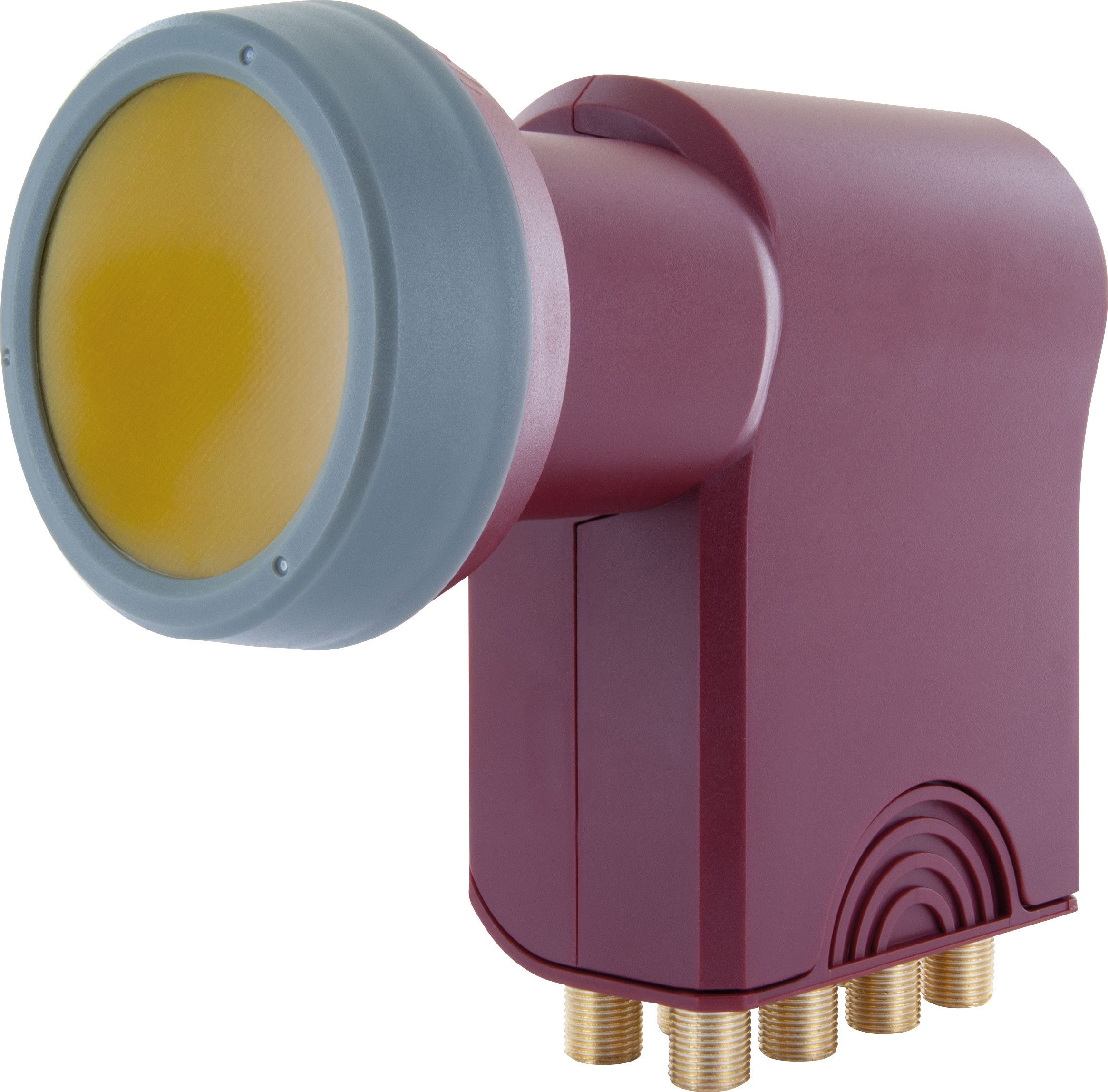 Schwaiger 717419 Universal-Octo-LNB (für 8 Teilnehmer, herausziehbare Wetterschutzabdeckung, ziegelrot)