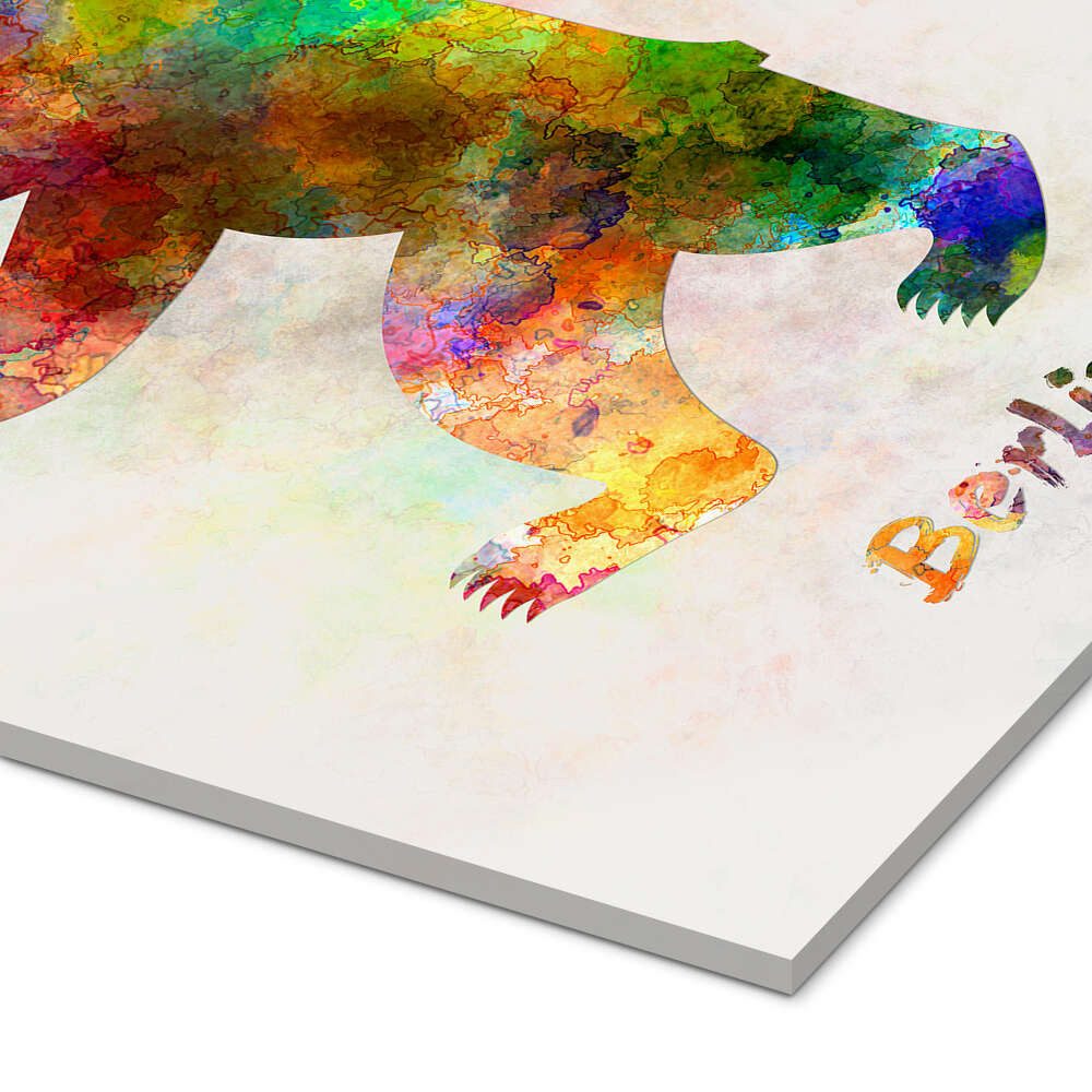 Posterlounge Wandbild Berliner Bär, Editors Choice, erhältlich als Poster, Leinwandbild, Wandsticker oder Acrylglasbild
