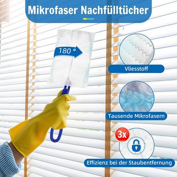 Fivejoy Inhalationsgerät 30 Tücher & 1 Handgriff für Swiffer Staubmagnet, 31-tlg.