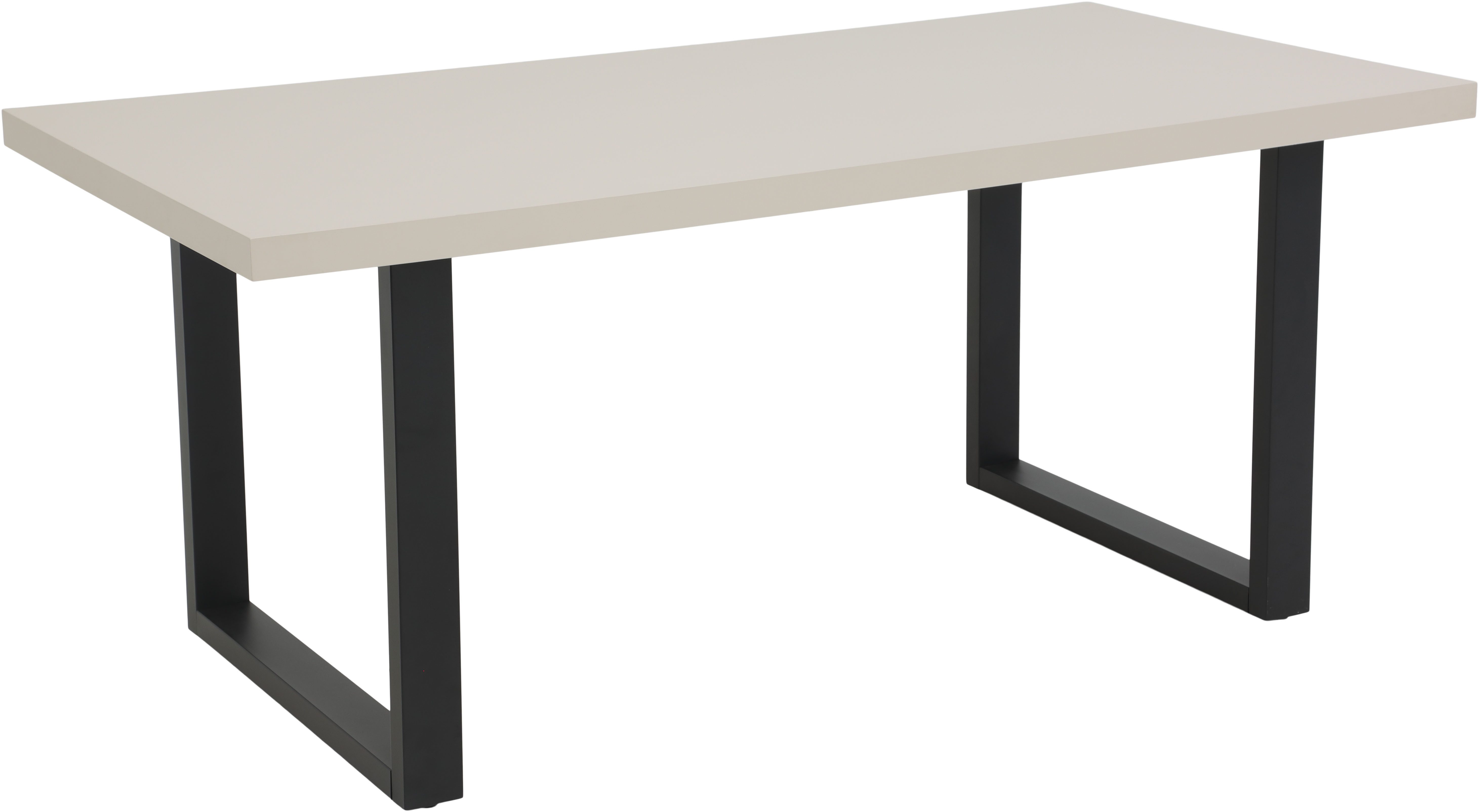 HELA Esstisch MERAN (1-St), U-Gestell,Cashmere,Azoto Matt lackiert,Metall,Spanplatte