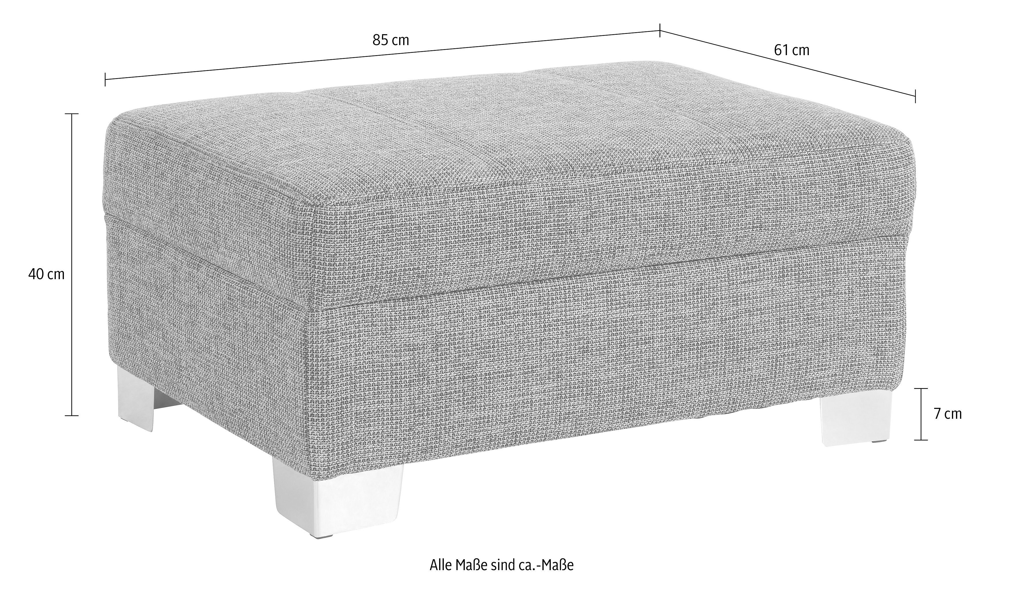 DOMO collection Hocker TURAH 85x61x40 cm, mit moderner Steppung, passend zur Serie – Bild 3 von 4