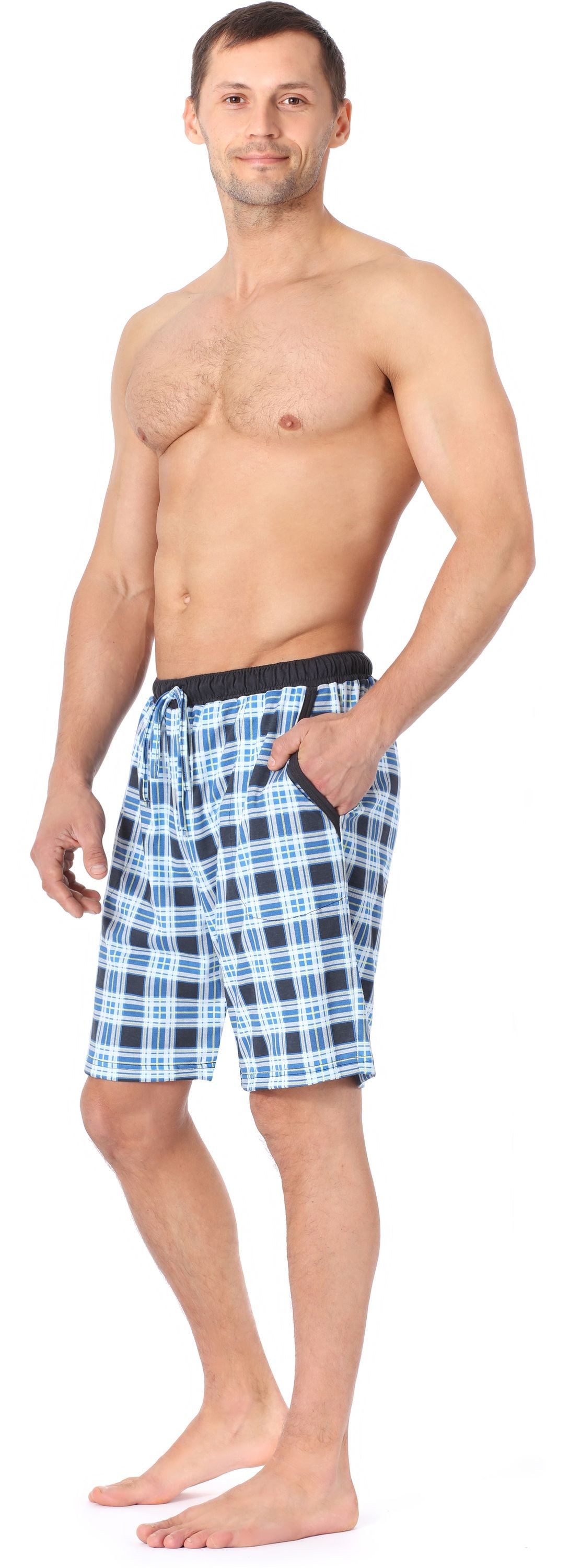Timone Pyjamashorts Herren Schlafanzughose Kurz TI30-114 (1-tlg) – Bild 3 von 5