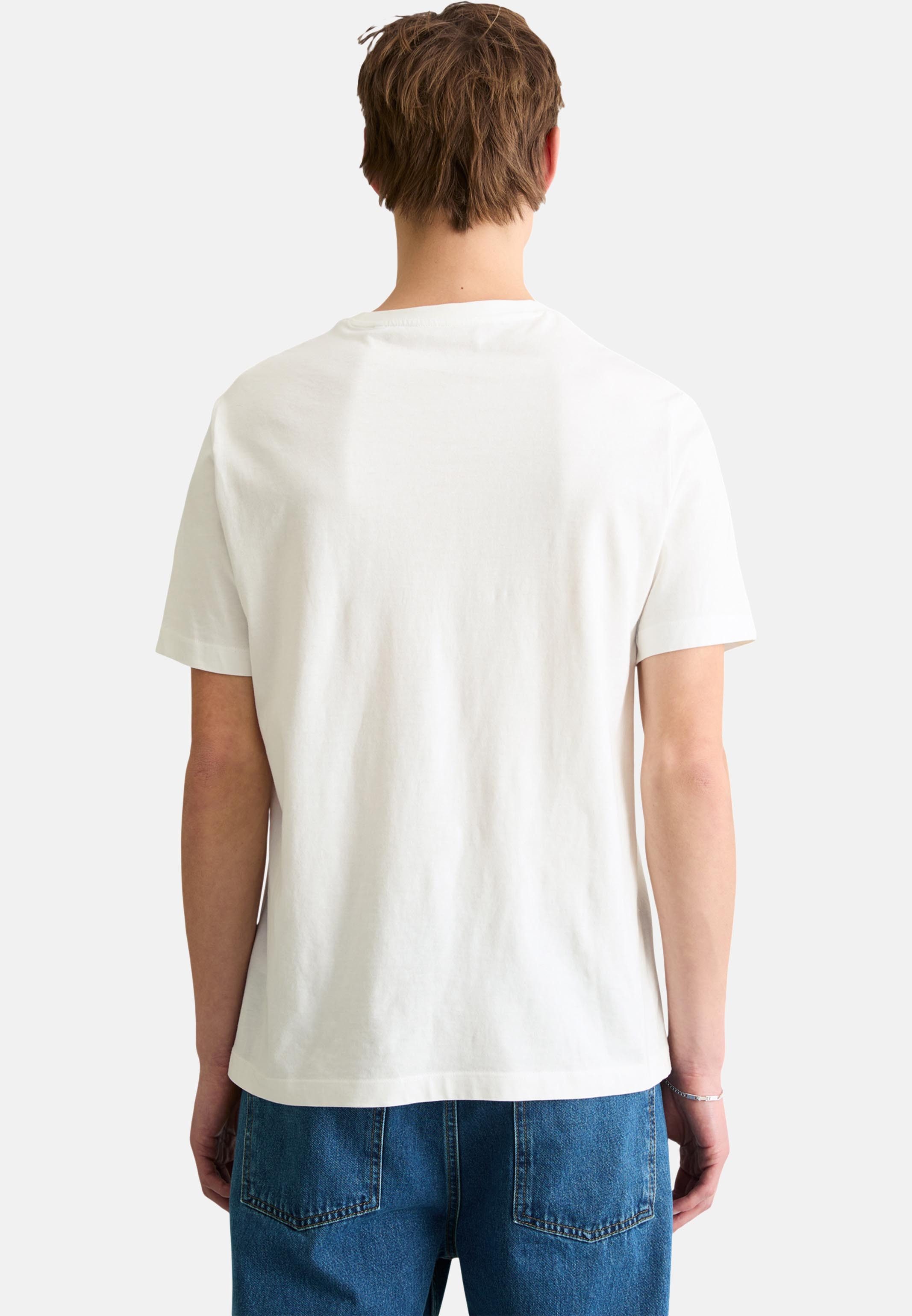 Marc O'Polo DENIM T-Shirt 4er Pack Basic (Spar-Set, 4-tlg) T-Shirt - Baumwolle - Atmungsaktiv - Weiche Baumwolle