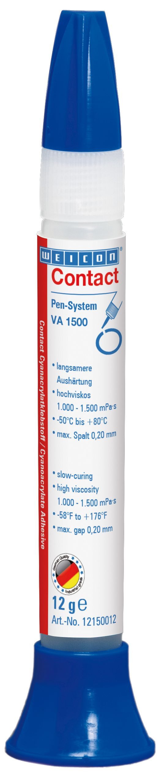 WEICON Клей момент VA 1500 Cyanacrylat-Klebstoff, (Pen), Cyanacrylatklebstoff für Gummi und Kunststoffe