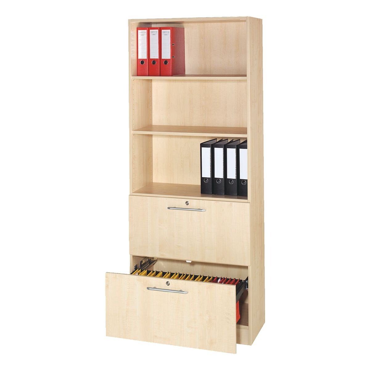 Otto Office Premium Mehrzweckregal OTTO Office Line III, mit abschließbaren Hängeregistraturauszügen