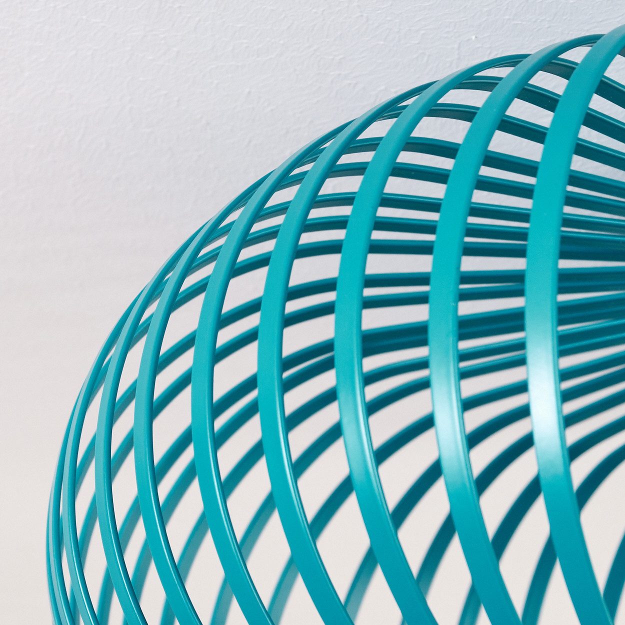 hofstein Deckenleuchte moderne Deckenlampe aus Metall in Petrol, ohne Leuchtmittel, Lichteffekt an der Decke, Ø 40,5 cm, 1 x E27, ohne Leuchtmittel