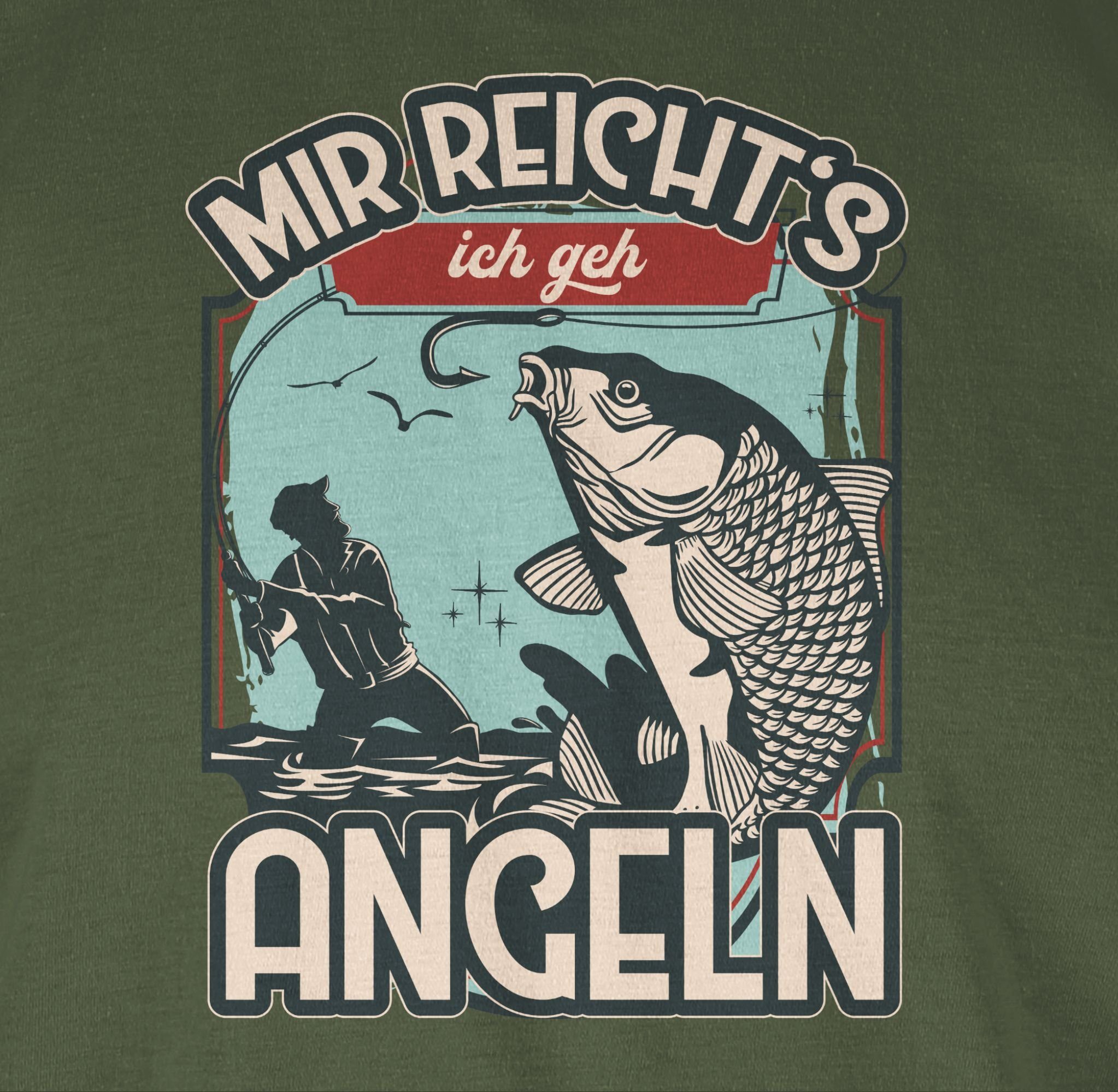Herren Shirts Shirtracer T-Shirt Mir reicht's ich geh angeln - Angler Geschenke - Herren Premium T-Shirt Angeln Zubehör Fischen