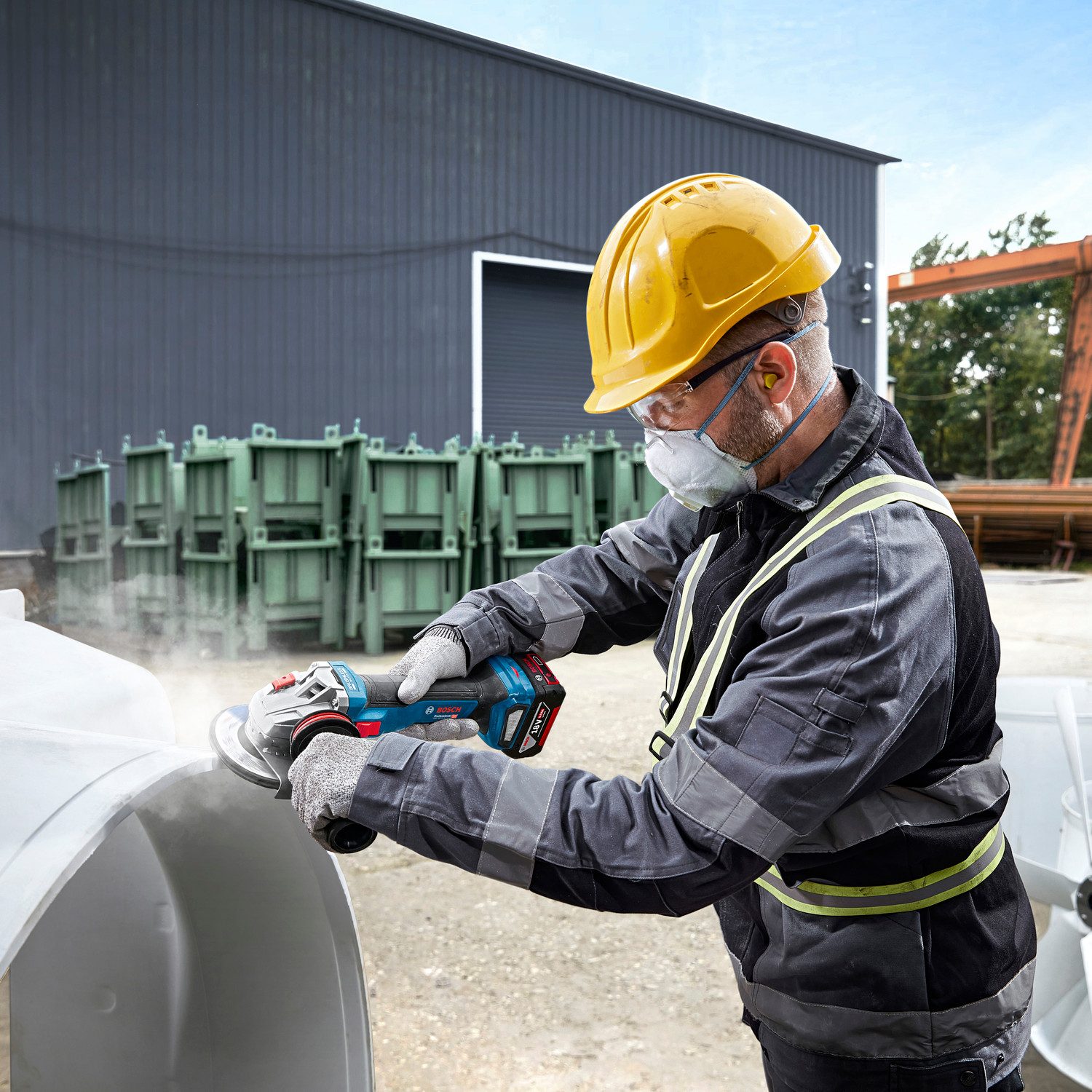 Bosch Professional Akku-Winkelschleifer »GWS 18V-11 S«, günstig online kaufen
