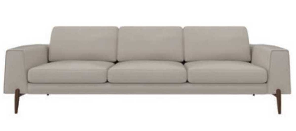 JVmoebel Sofa Luxus Sofa Grau Farbe Wohnzimmer Polster Textil, 1 Teile, Made in Europa