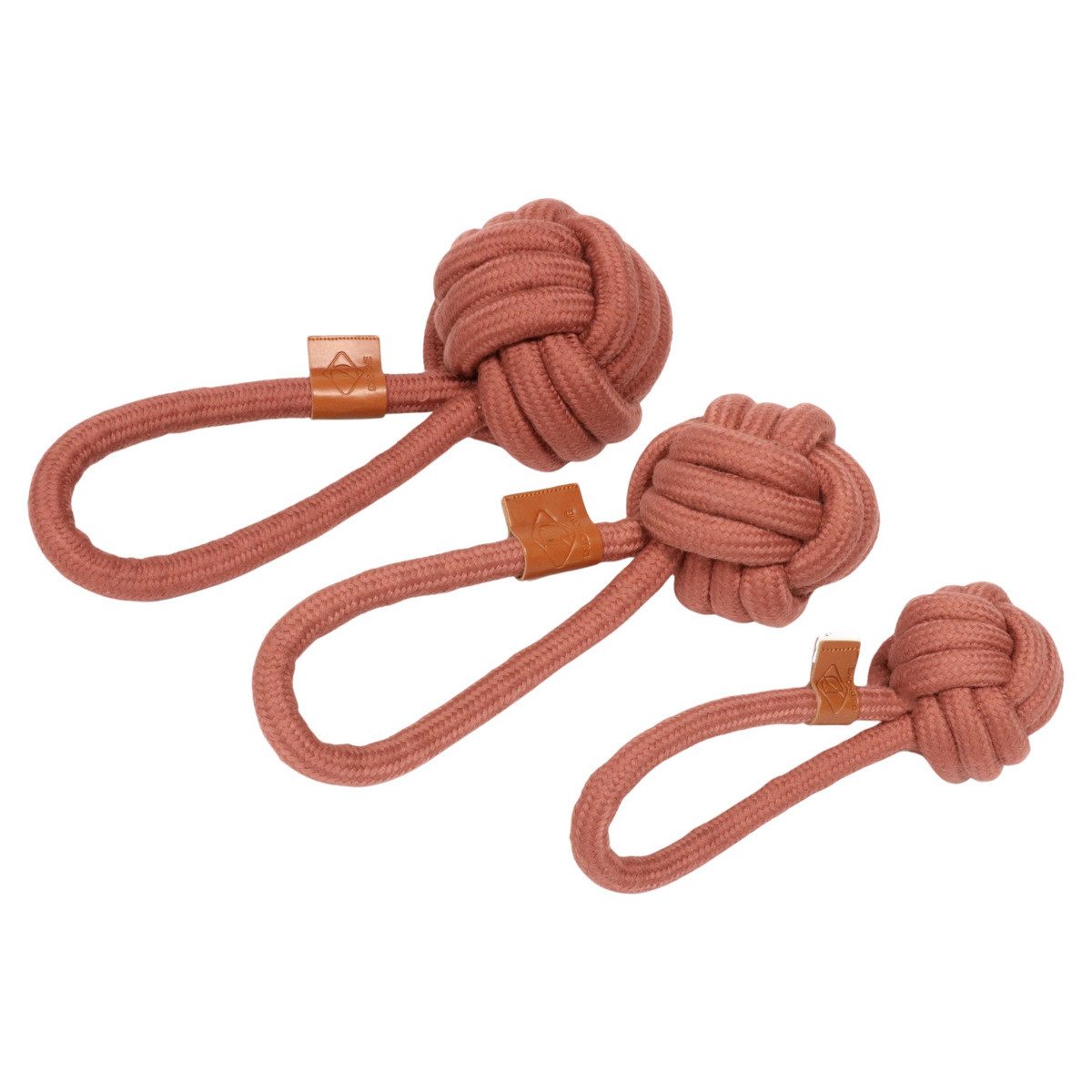 Tierball Hundespielzeug Harper Ball mit Schlaufe rosa