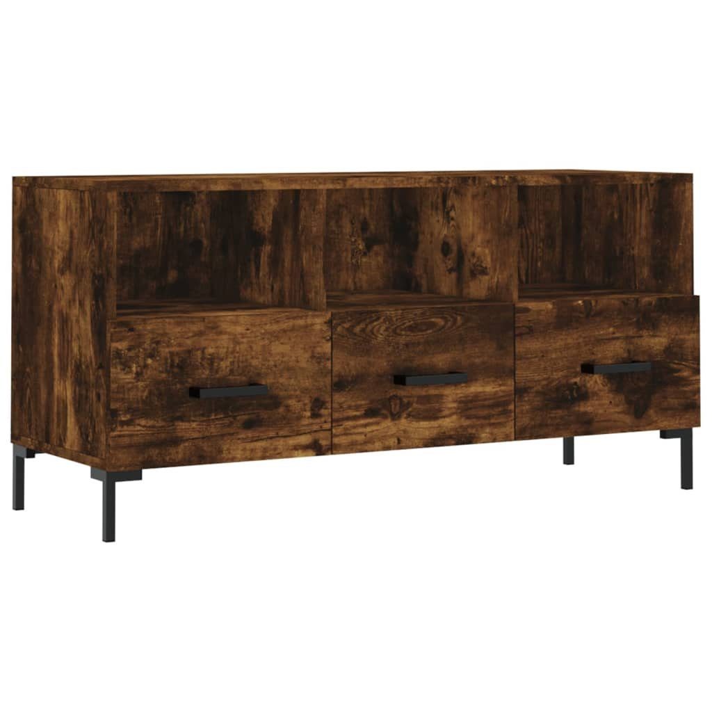 102x36x50 Räuchereiche Holzwerkstoff TV-Schrank furnicato cm