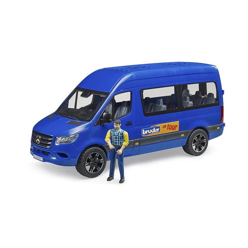 1:16, MB Spielzeug-Transporter 02681 Sprinter Fahrer, mit Maßstab Transfer, Bruder® Blau