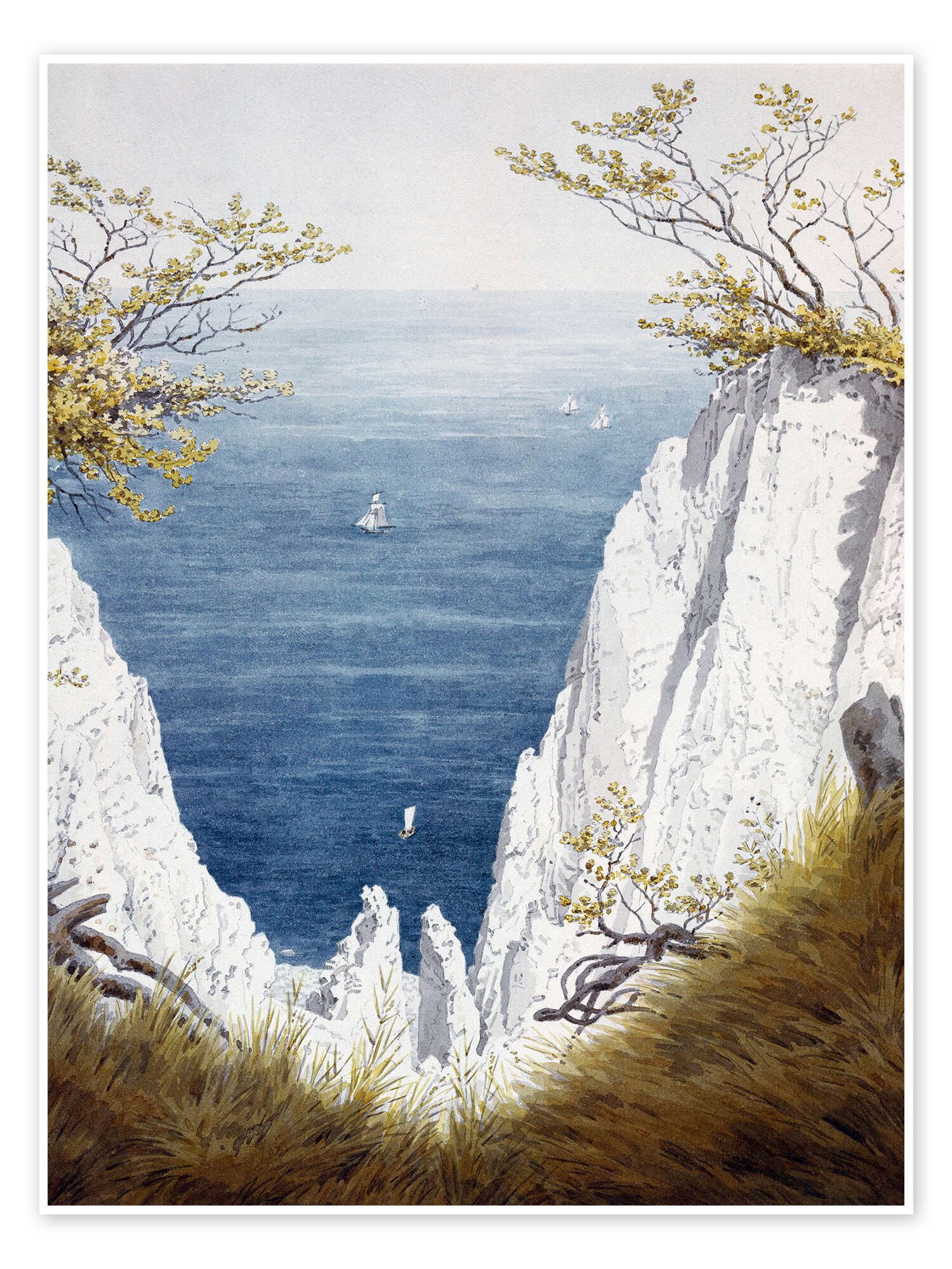 Posterlounge Poster Caspar David Friedrich, Kreidefelsen günstig online kaufen
