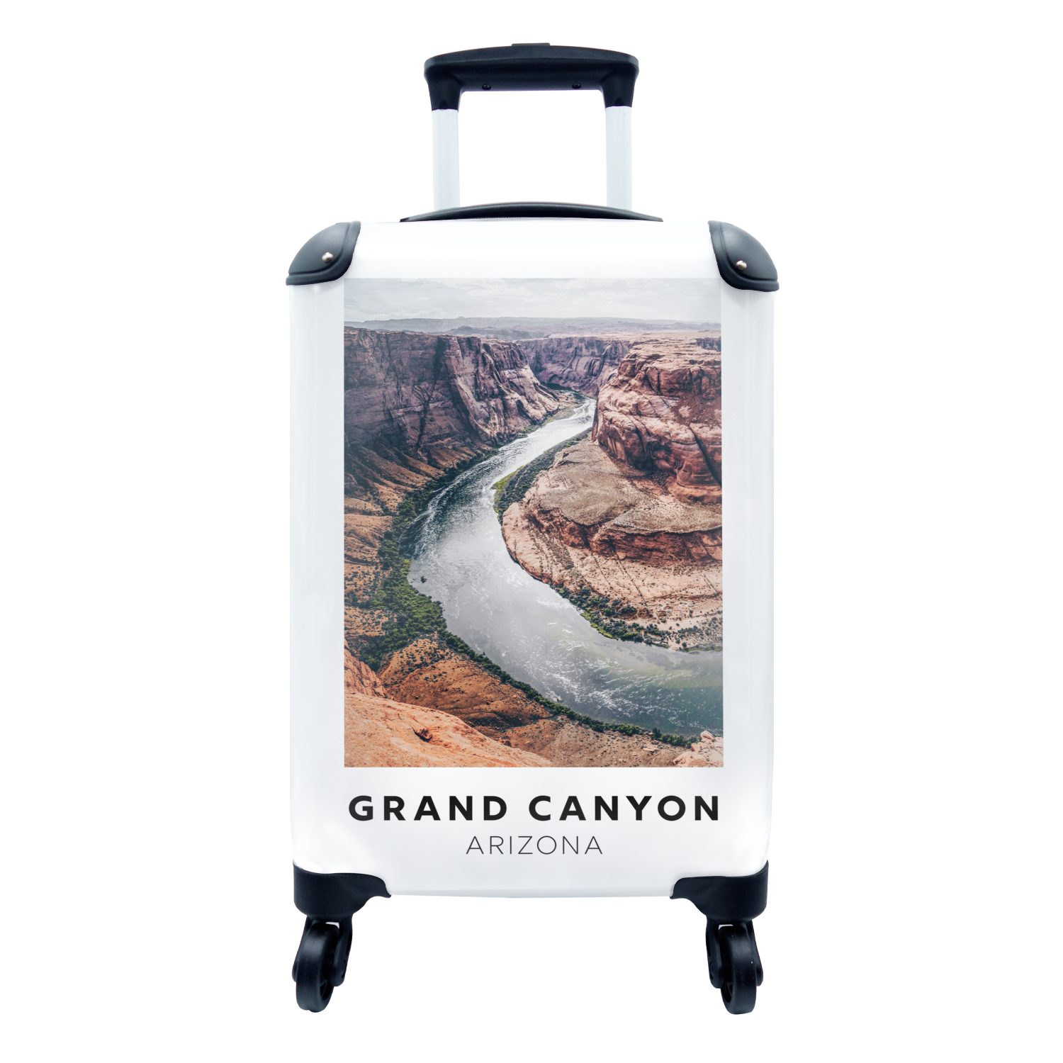 MuchoWow Handgepäckkoffer Arizona - Amerika - Wasser, 4 Rollen, Reisetasche mit rollen, Handgepäck für Ferien, Trolley, Reisekoffer