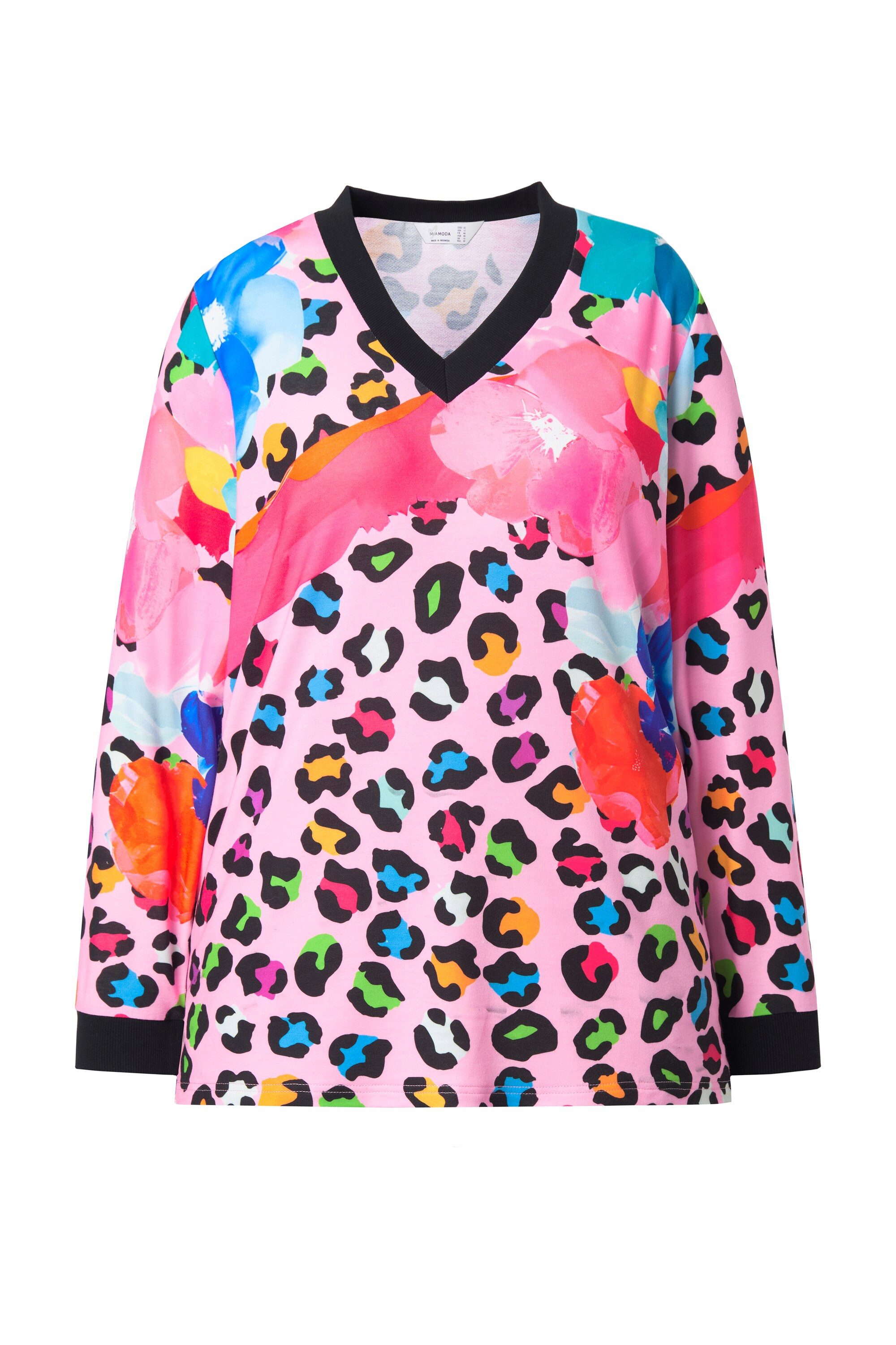 MIAMODA Sweatshirt Sweatshirt Regular Fit Blütenmuster günstig online kaufen