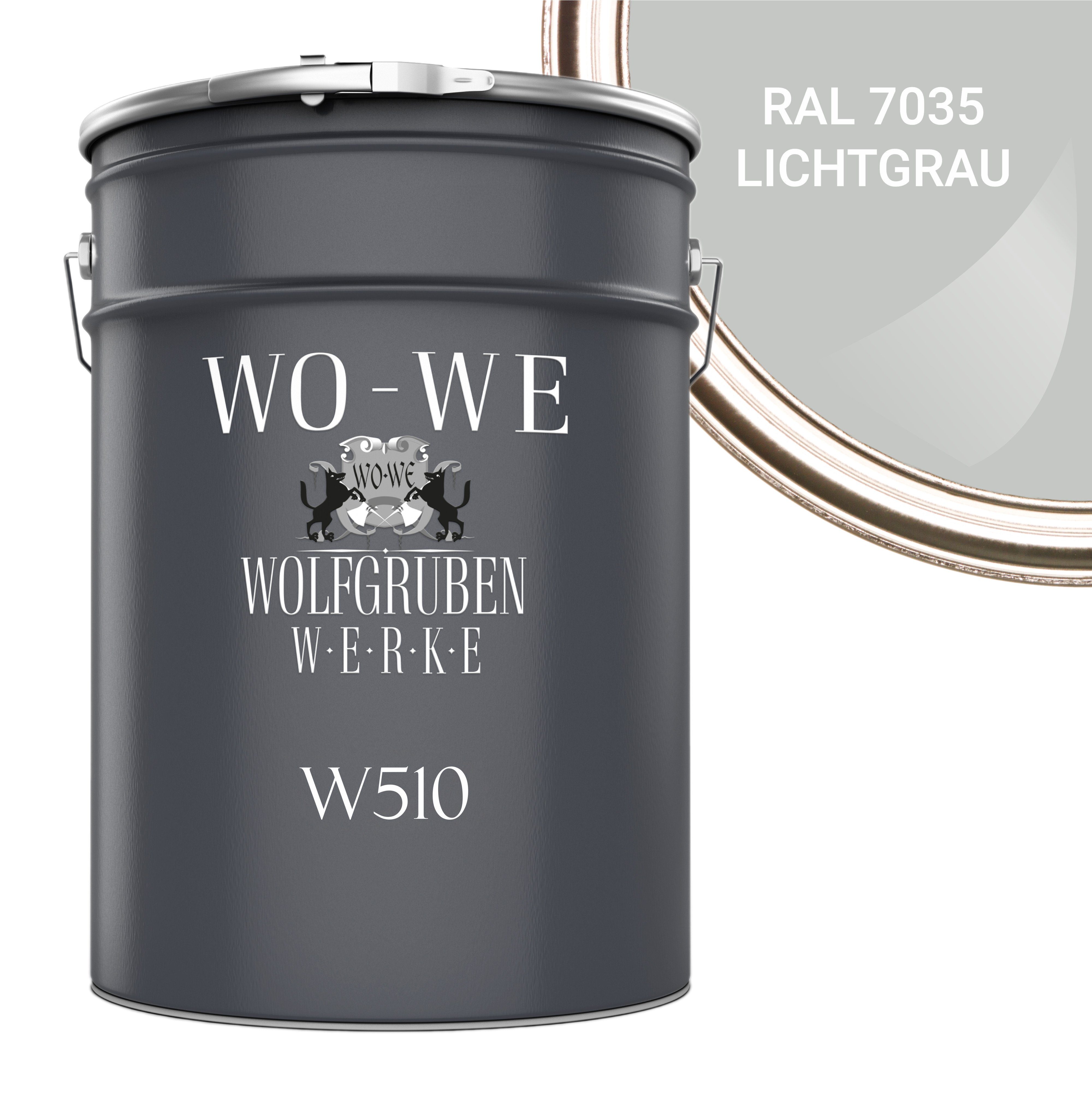 WO-WE Dachfarbe Dachfarbe Sockelfarbe Dachbeschichtung W510, 0.75-20L, Seidenglänzend