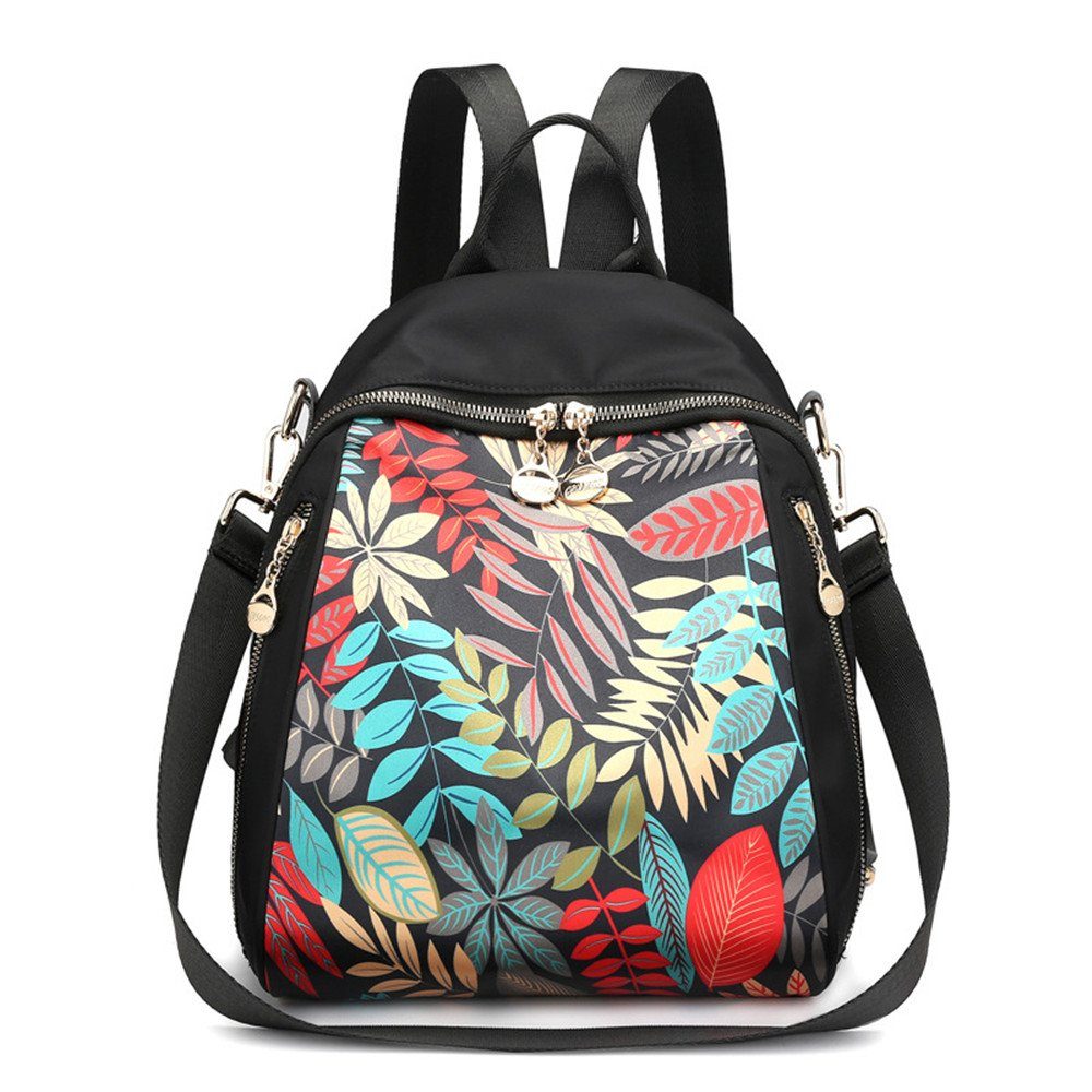 XDeer Rucksack Damen Rucksack,Laptop Umhängetasche Multifunktions Schulrucksack, Schulrucksack Wasserdichter Rucksack für Frauen Schultertasche black03