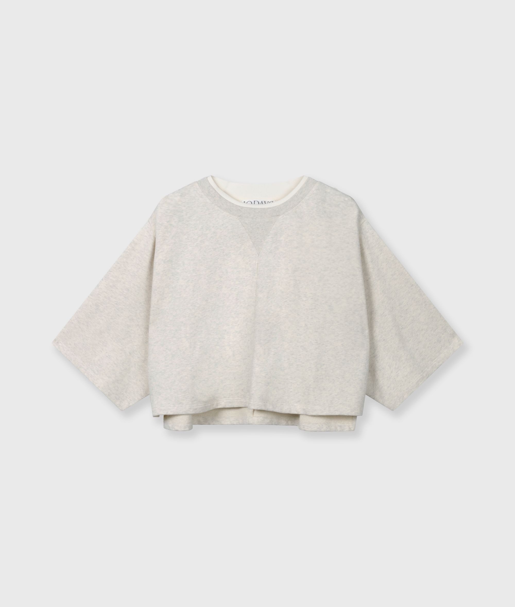 10DAYS Sweater shoulder gathering tee