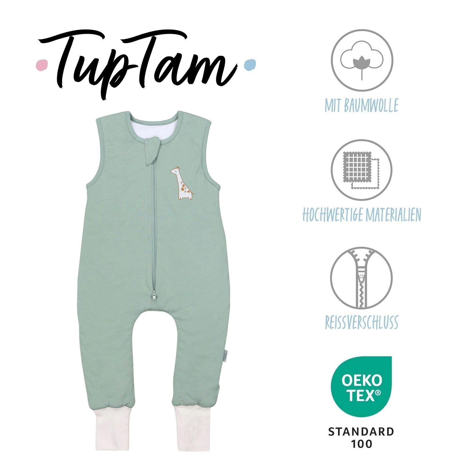 TupTam Babyschlafsack Schlafsack mit Beinen ohne Ärmel 2.5 TOG Ganzjahr – Bild 2 von 5