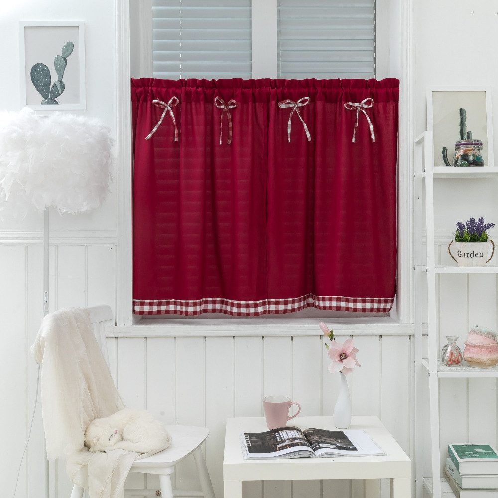 BYSURE Scheibengardine (1 St), Stangendurchzug, verdunkelnd, günstig online kaufen