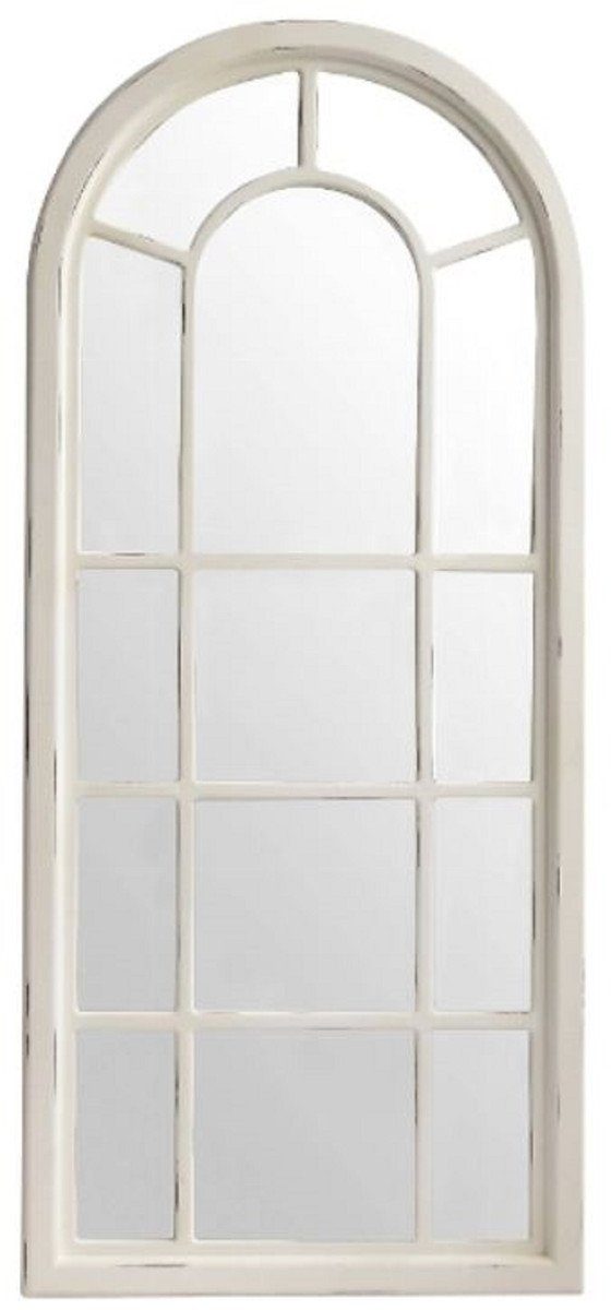 Casa Padrino Spiegel Landhausstil Spiegel Antik Weiß 70 x 4 x H. 160 cm - Handgefertigter Wandspiegel im Shabby Chic Look