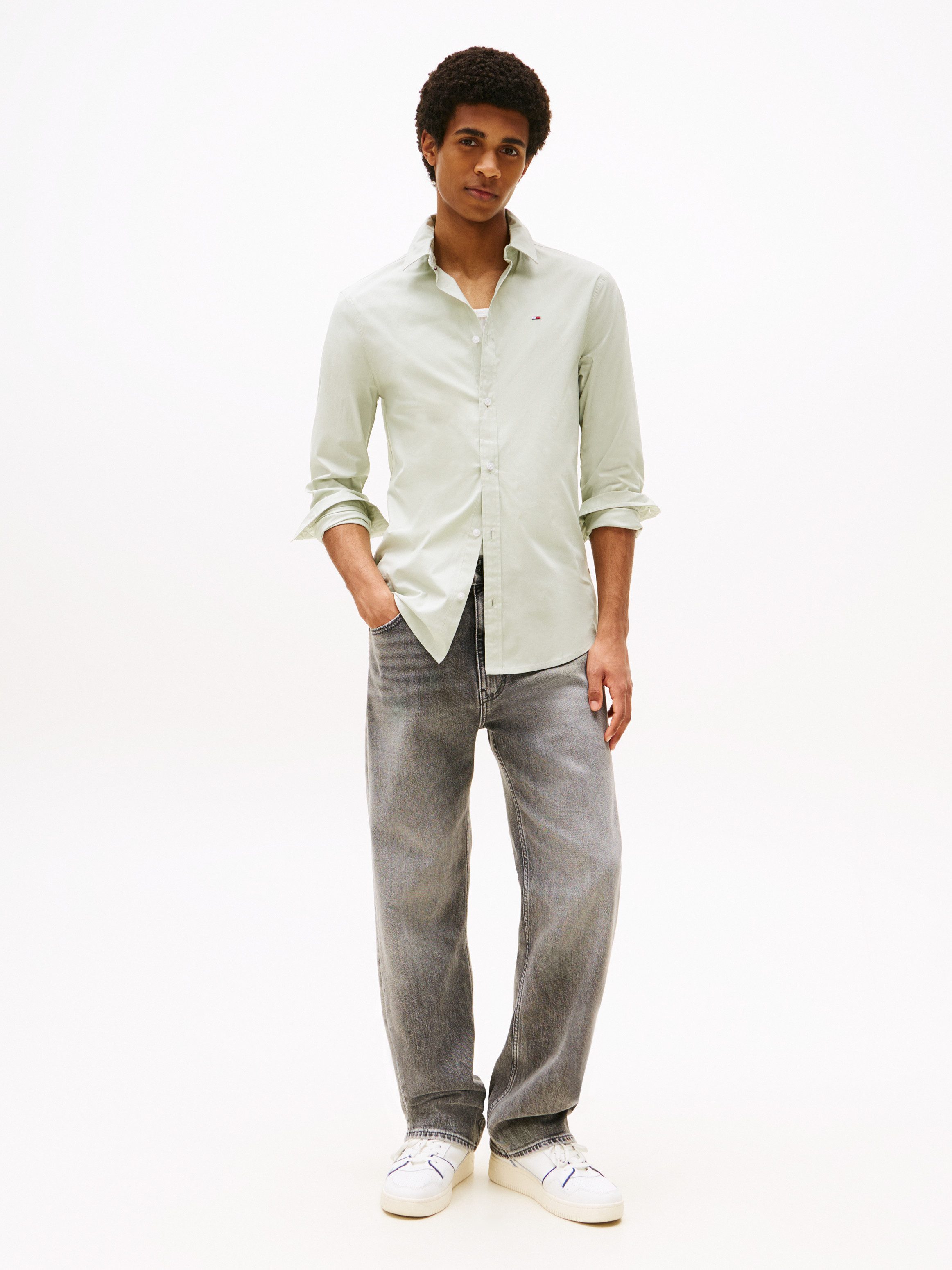 Tommy Jeans Langarmhemd Sabim Stretch Hemd Shirt Stretch Hemd, Premium, Sli günstig online kaufen