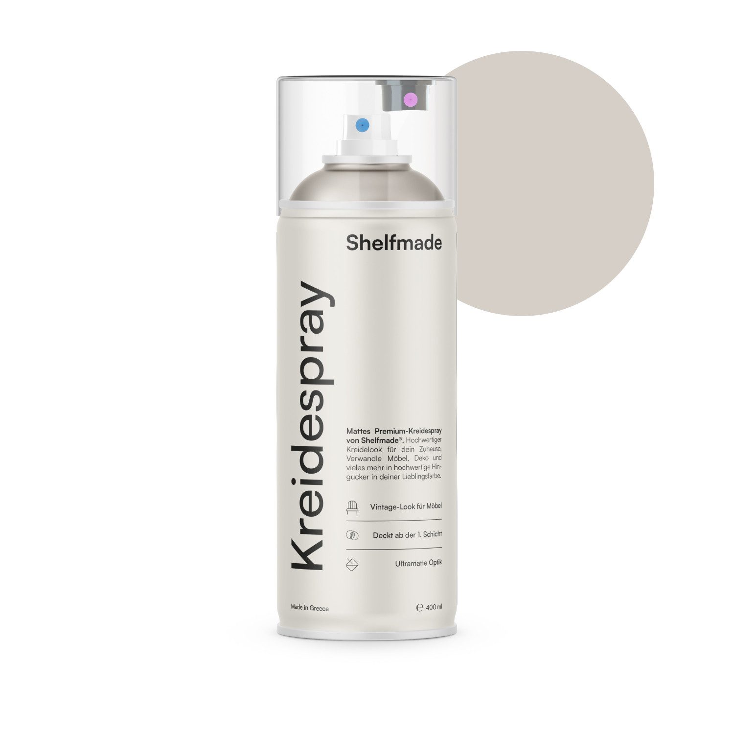 shelfmade Sprühflasche Shelfmade Kreidespray - Kreidefarbe Spray Chalk Kreidesprühfarbe