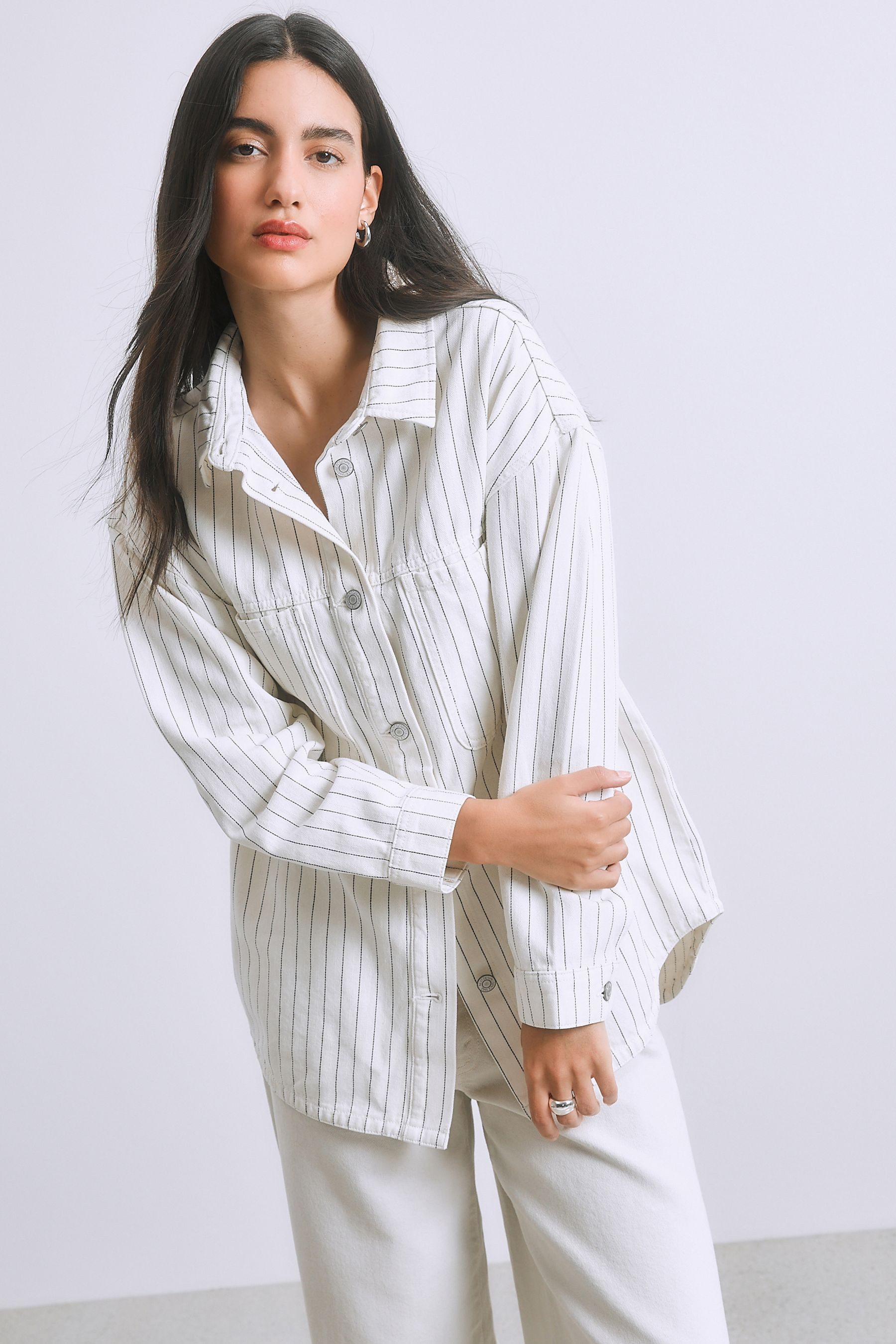 Next Jeanshemd Oversized Fit Boyfriend-Jeanshemd (1-tlg)