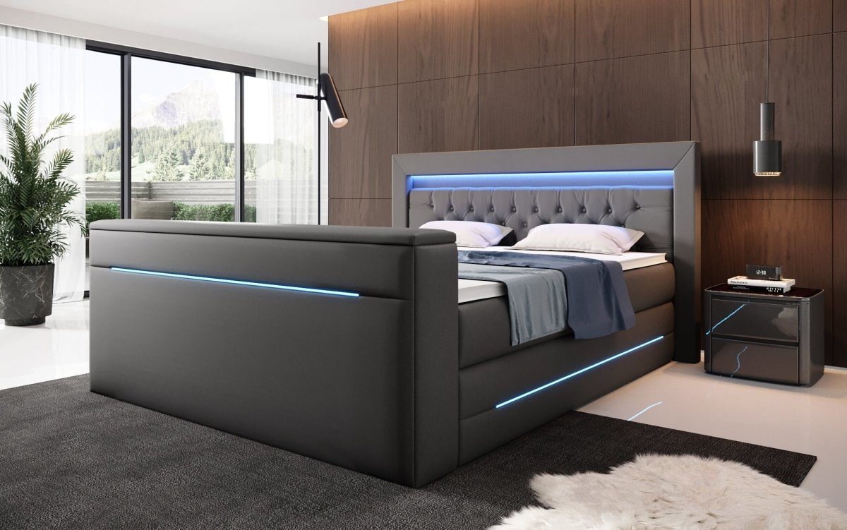 Luxusbetten24 Boxspringbett Merkur, mit TV Lift günstig online kaufen