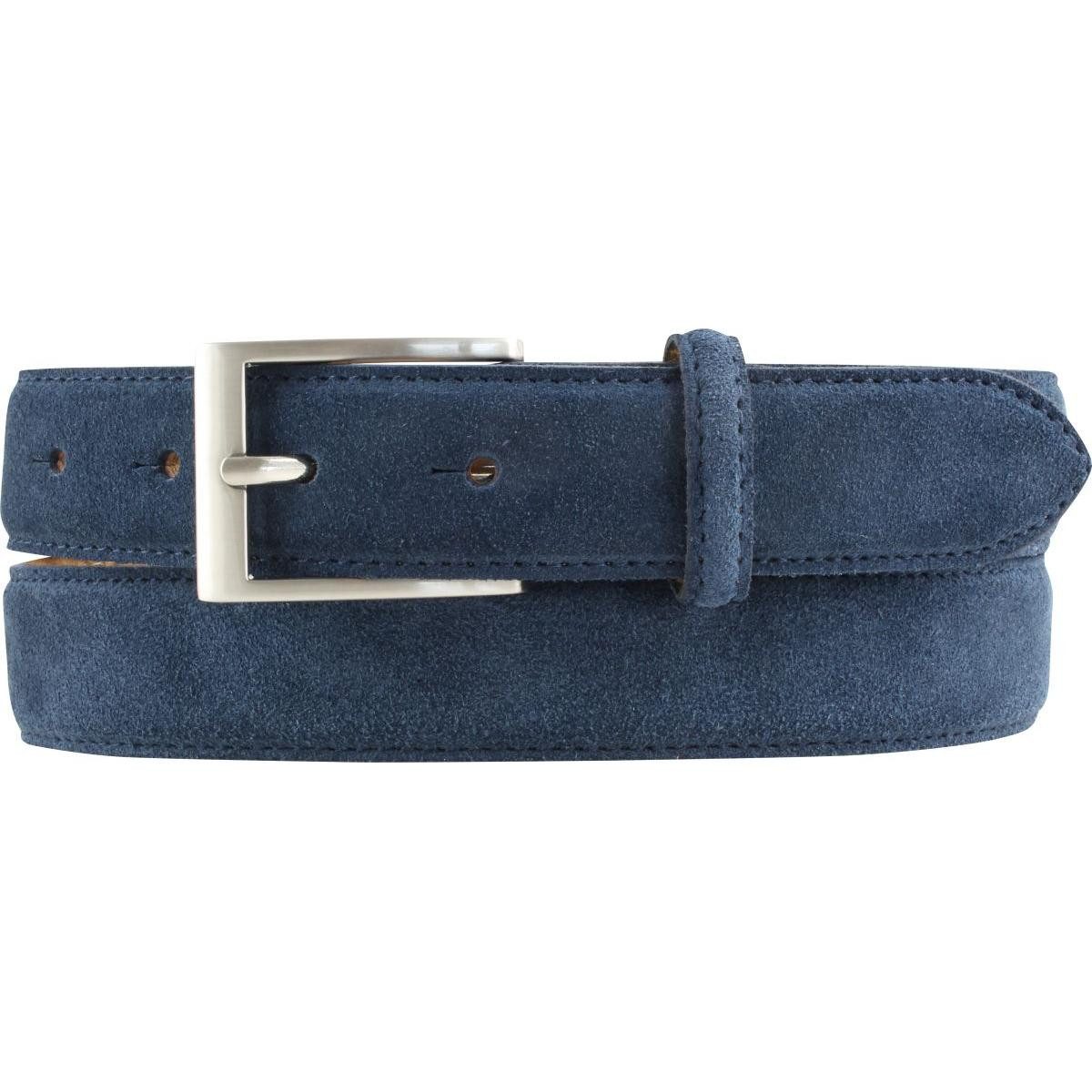 Ledergürtel Gürtel aus Veloursleder 3,0 cm - Weicher Velour-Ledergürtel für Herren