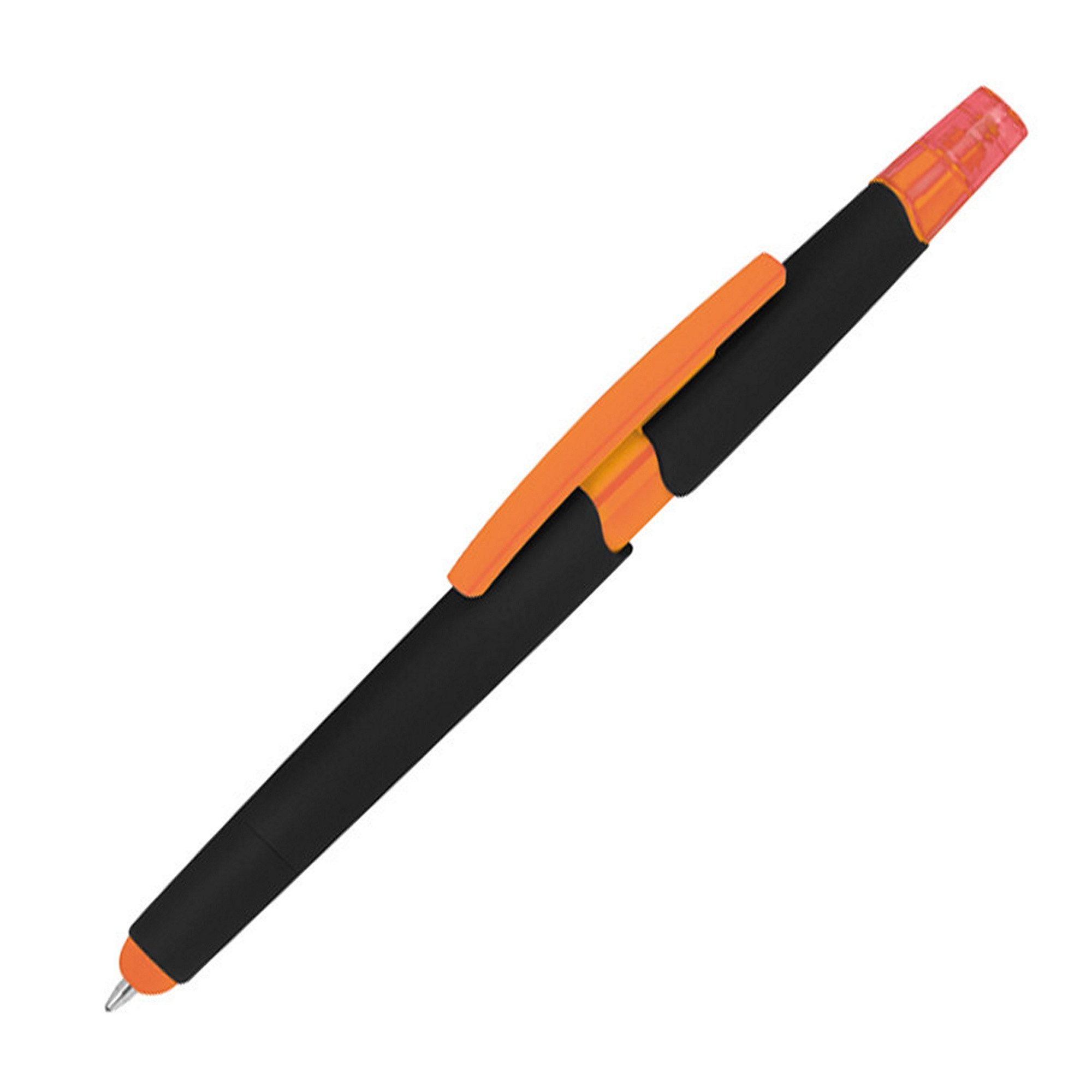 Livepac Office Kugelschreiber 5 Touchpen Kugelschreiber mit Textmarker und Touchfunktion / Farbe: or