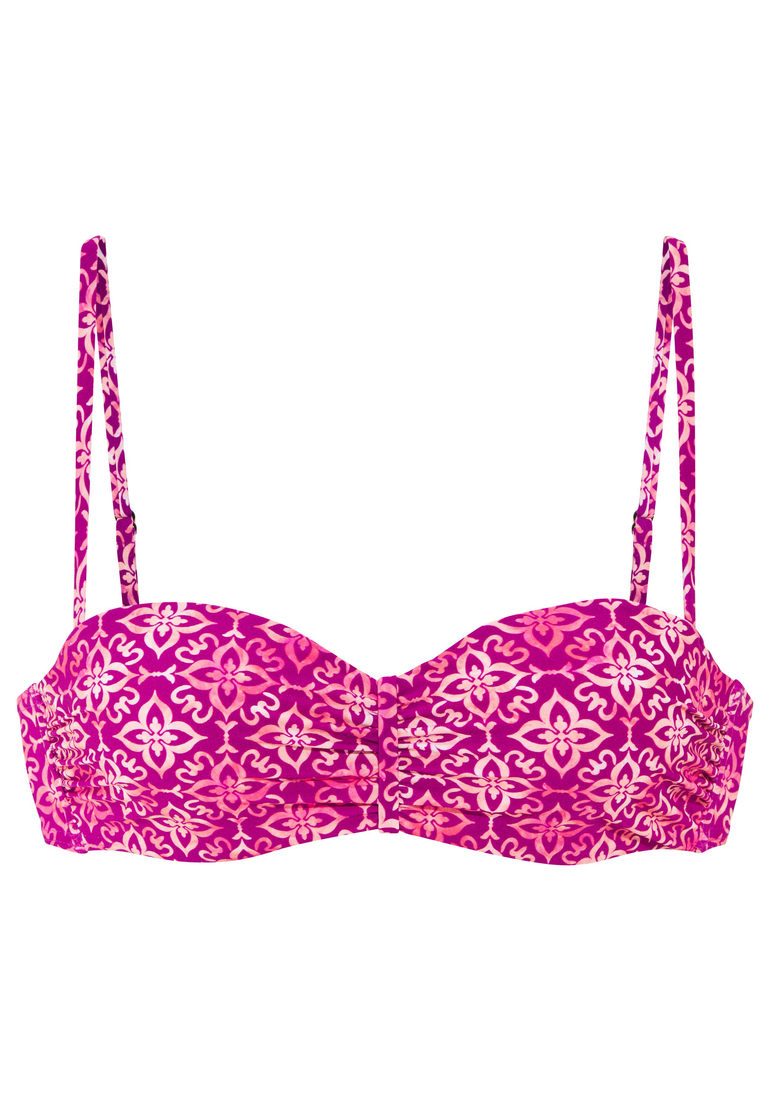 Vivance Bügel-Bandeau-Bikini-Top Cheerio, mit stylischem Allover-Print