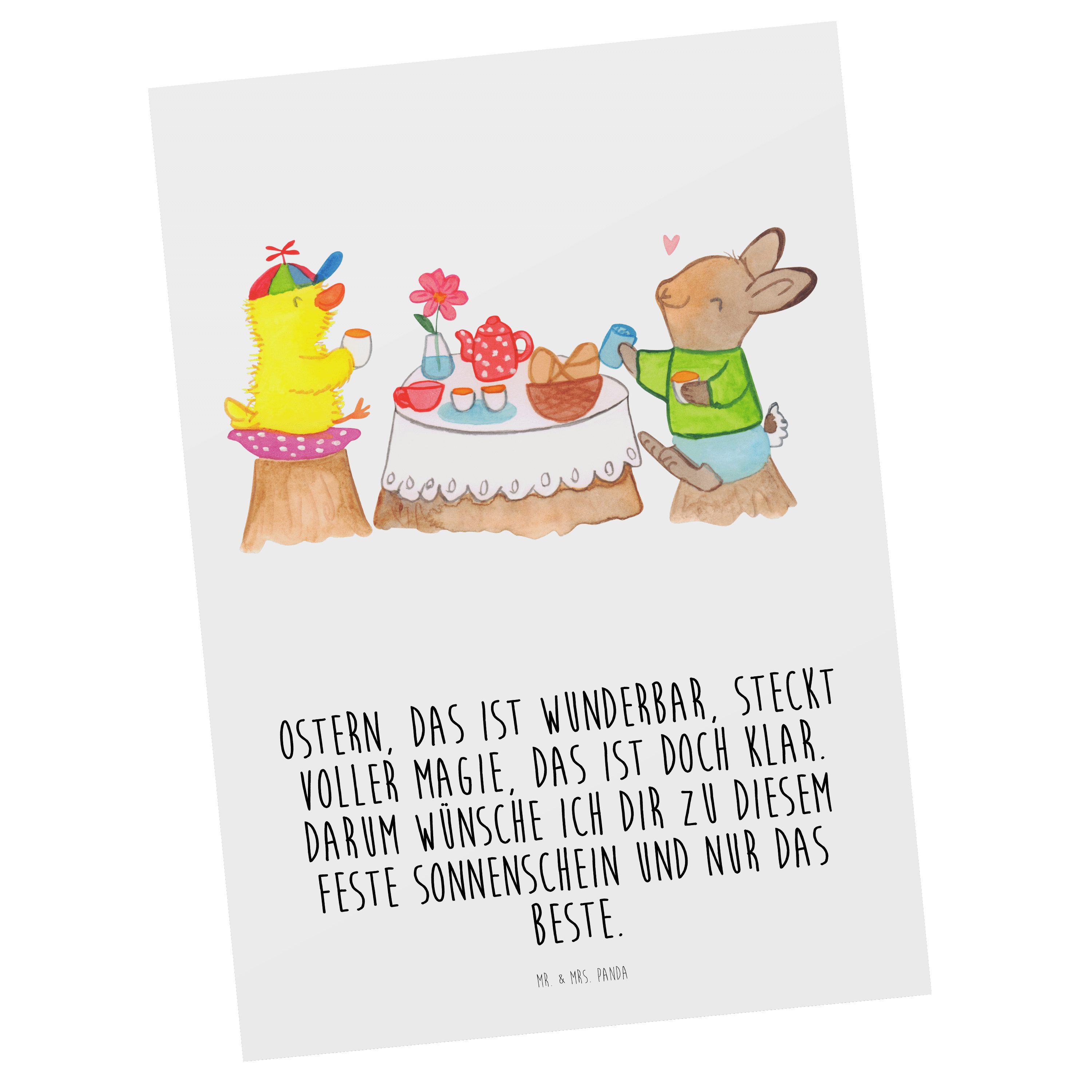 Mr. & Postkarte Einladungskarte, Panda Grußkarte, Weiß Mrs. - - Ostern Geschenk, Frühstück Oster
