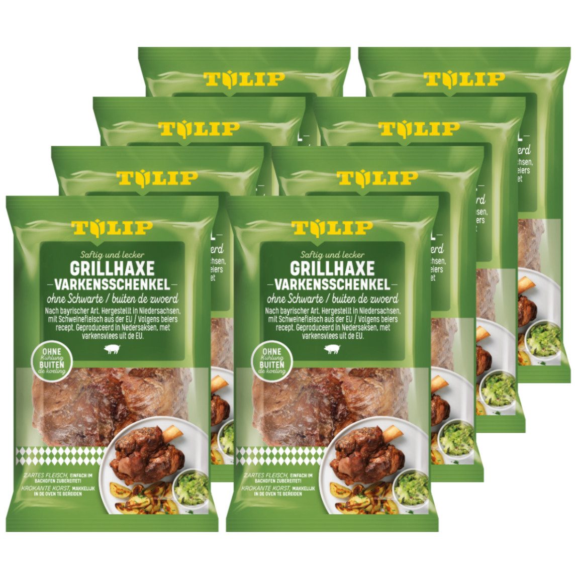 TULIP Wurstkonserve Haxe ohne Schwarte 500g Vakuumverpackt Grillhaxe Backofen Grill Prep, 500 g, 1 St.