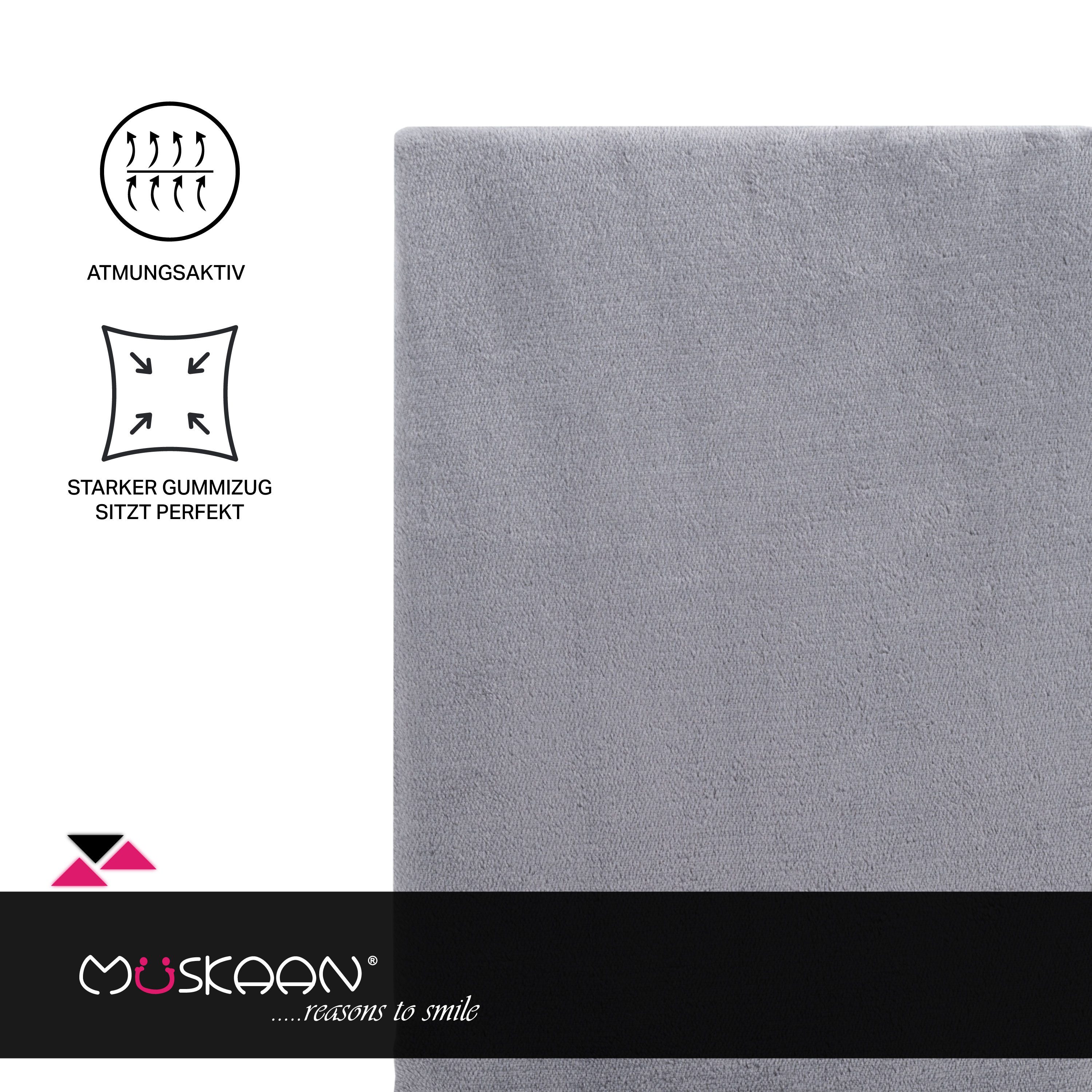 Müskaan Spannbettlaken Spannbetttuch Cashmere Touch Bettlaken Flausch Warm, günstig online kaufen