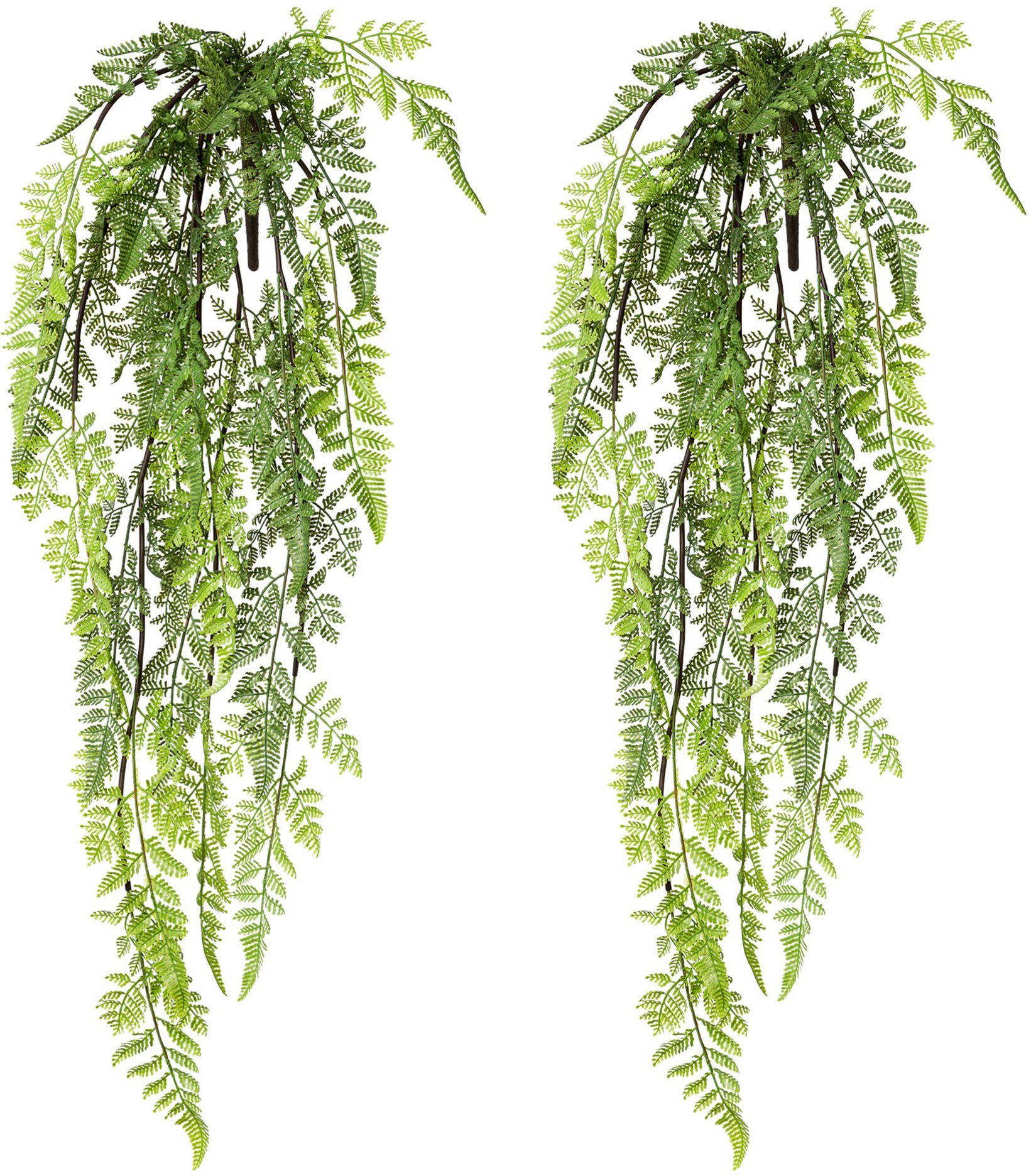 Creativ green Kunstranke "Farn-Hängebusch" im 2er Set günstig online kaufen