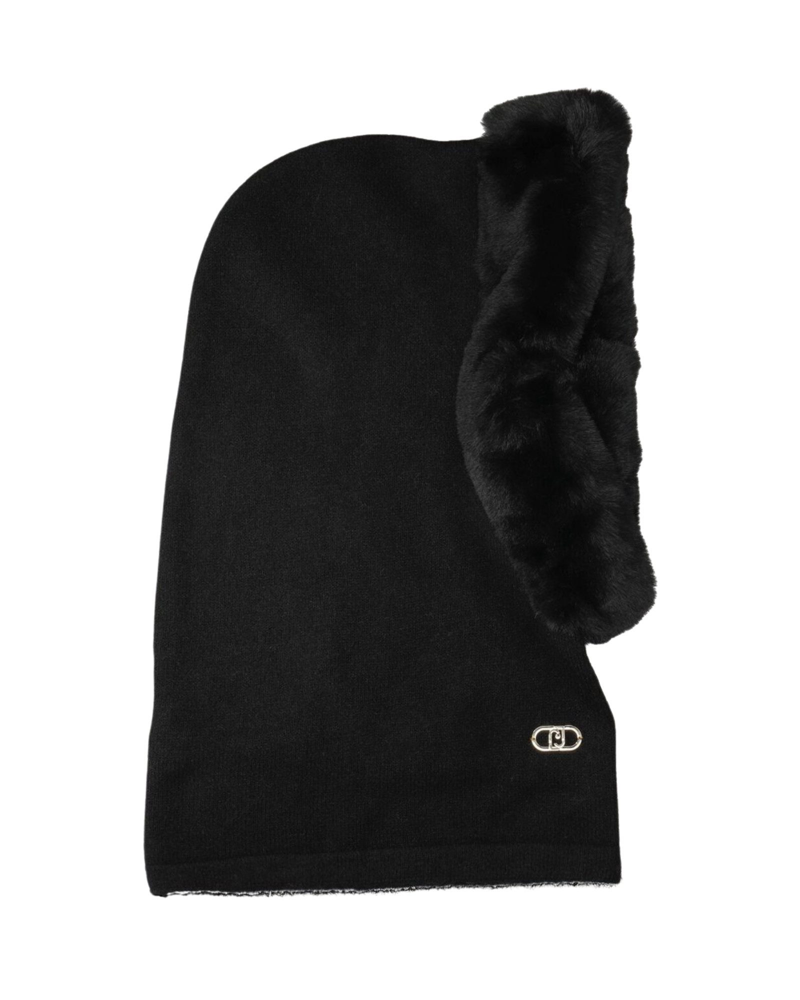 Liu Jo Beanie Damen Schlupfkapuze Kunstfell – Winter Balaclava – Weiche Strickka