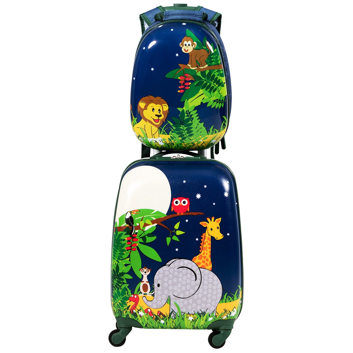 COSTWAY Kinderkoffer 2tlg Kinderkoffer