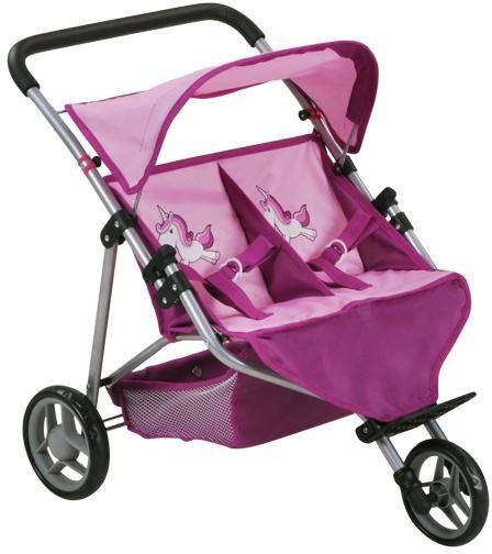 Knorrtoys® Puppen-Zwillingsbuggy Duo - UMA. Das Einhorn günstig online kaufen