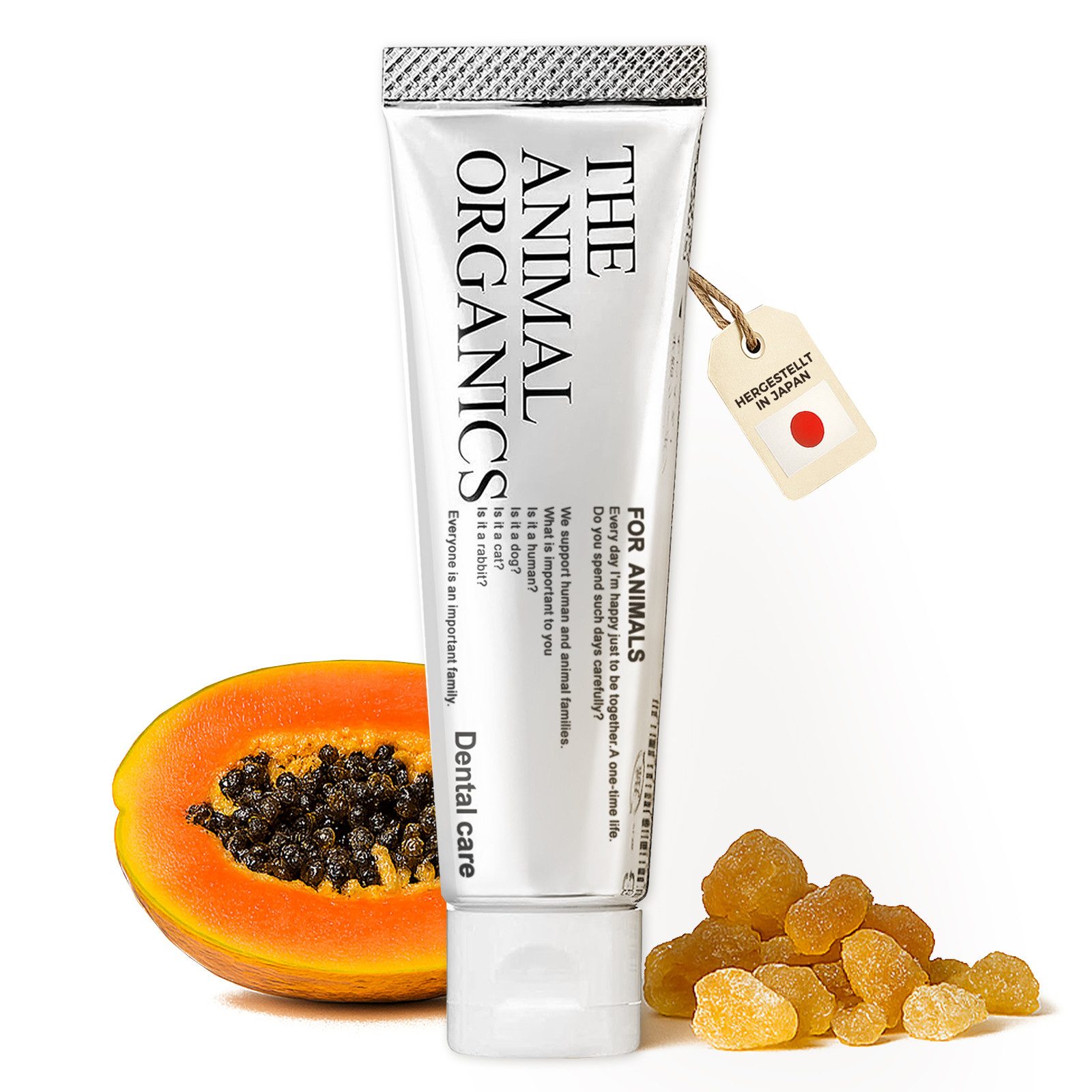 PAWZ Road Tierzahnbürste Tierzahnpasta,Zahncreme hund gegen Zahnstein und Mundgeruch, Zahnpflege für Hunde und Katzen 30g