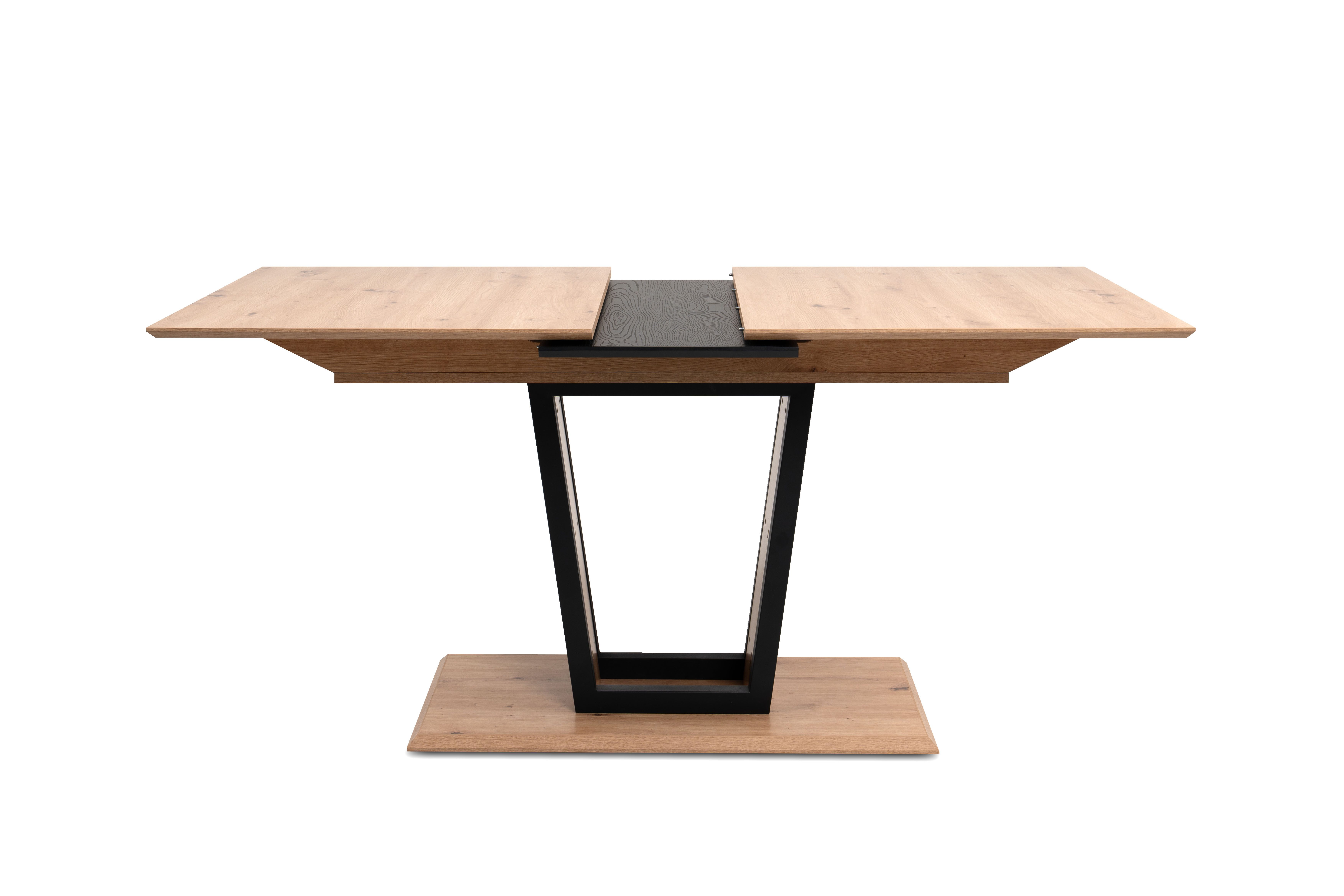 möbelvita Esstisch Auszugstisch Liora 80A Dekor Artisan Oak / schwarz