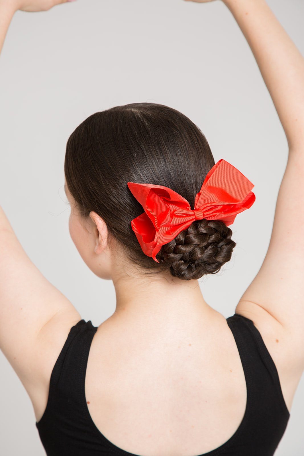 tanzmuster Haargummi Haargummi mit großer Schleife, für Dutt oder Zopf rot | Haargummis