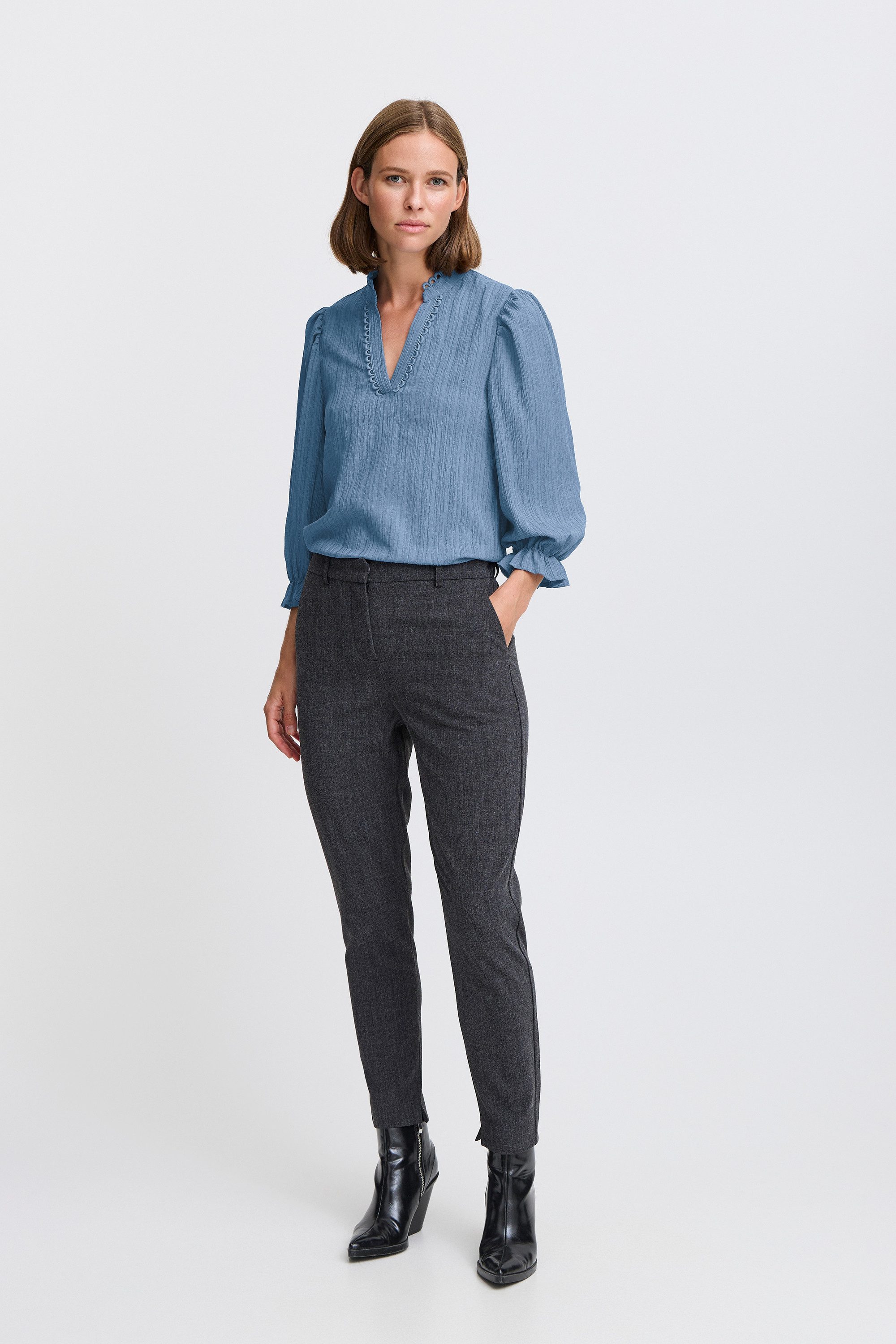 b.young Kurzarmbluse BYJULIANA SS BLOUSE - LIGHT WOVEN