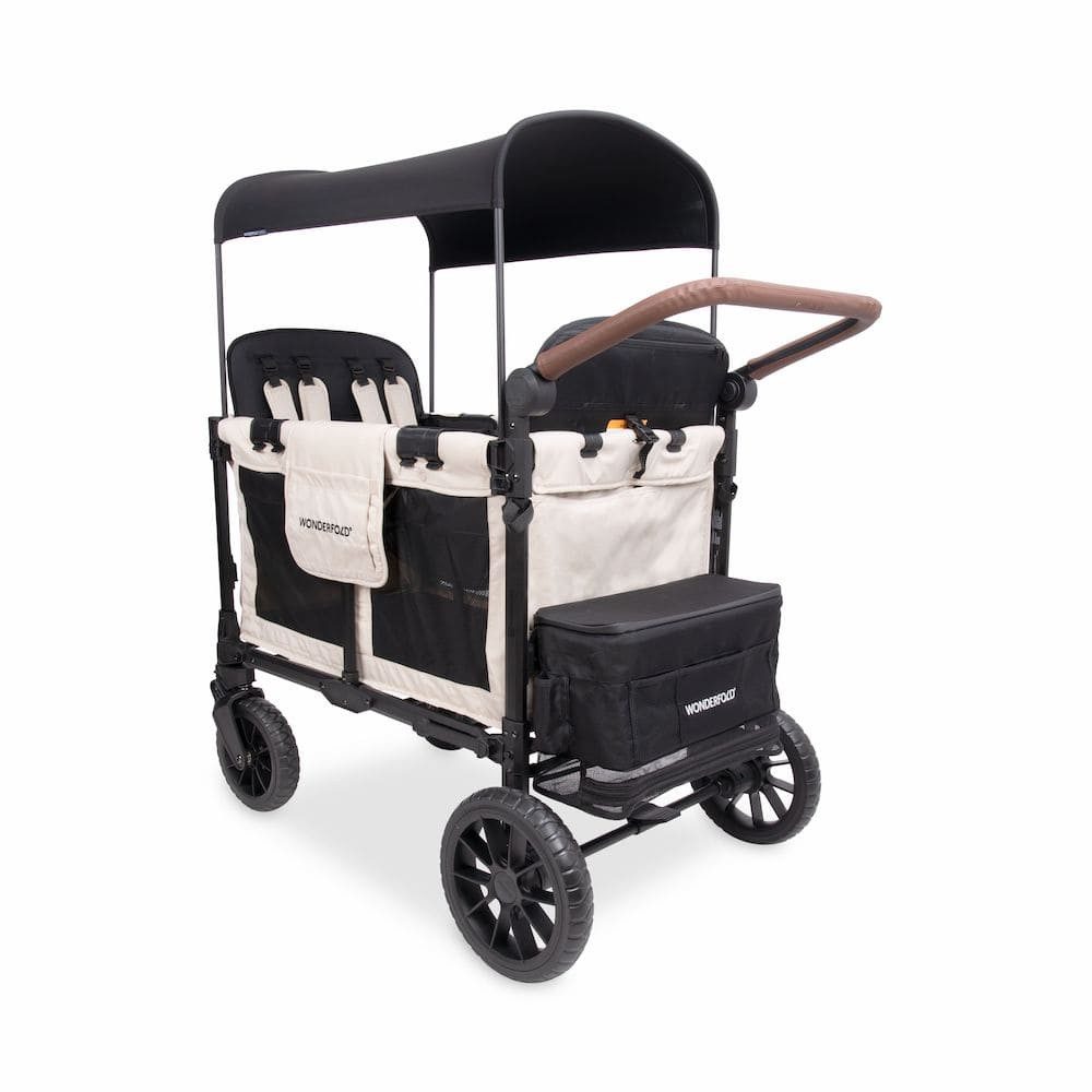 Wonderfold Bollerwagen W4 Luxe Pro Kinderwagen für 4 Kinder / Bollerwagen /2 Pakete – Bild 4 von 5